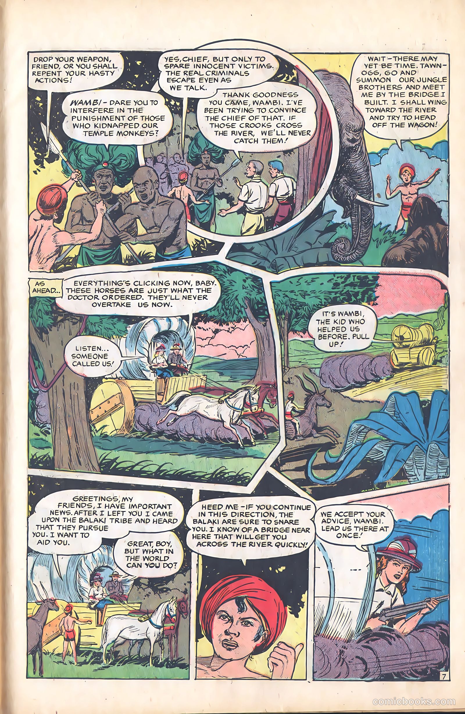 Wambi, Jungle Boy #9 (1950) — page 31 of 36