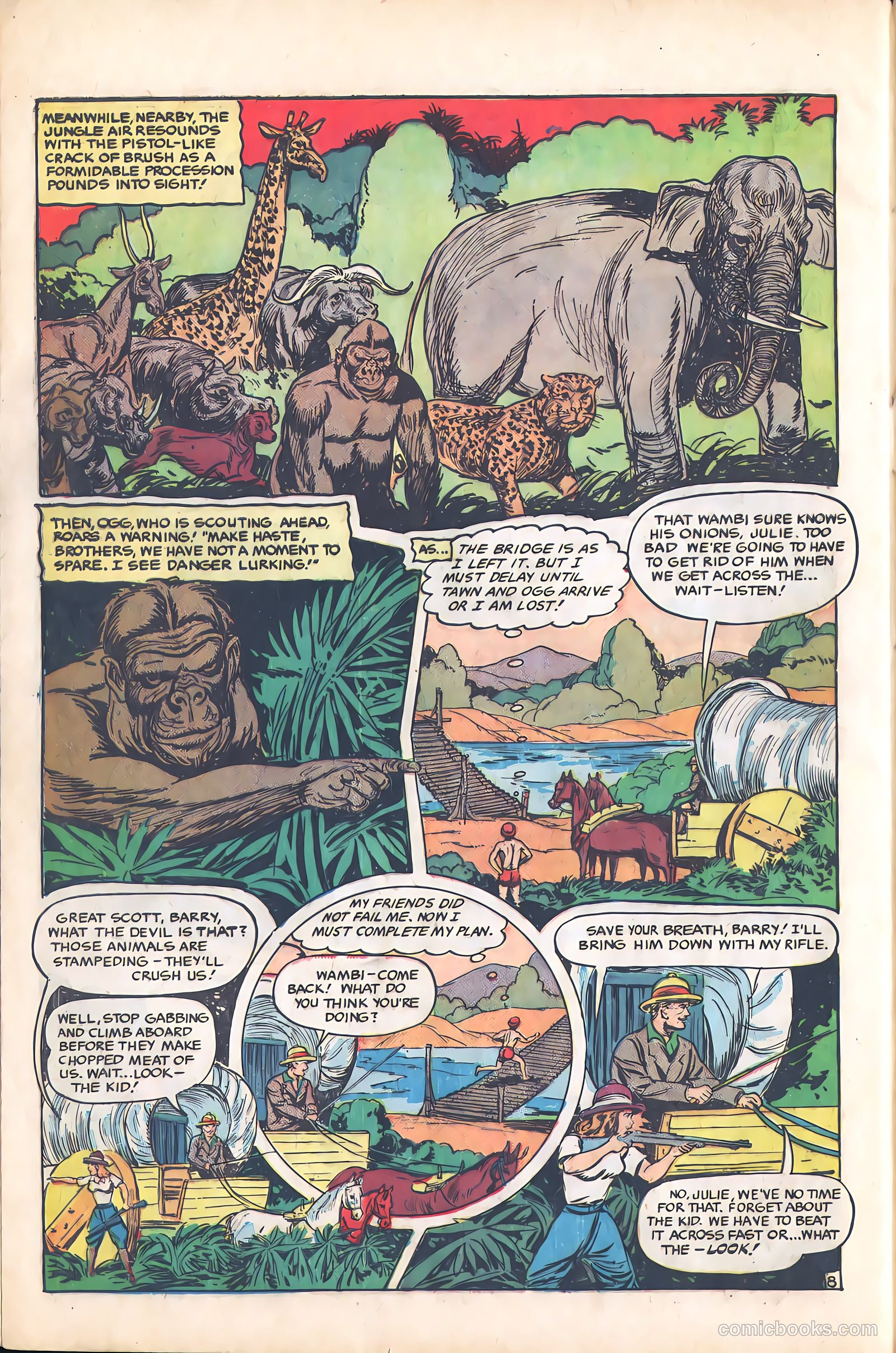 Wambi, Jungle Boy #9 (1950) — page 32 of 36