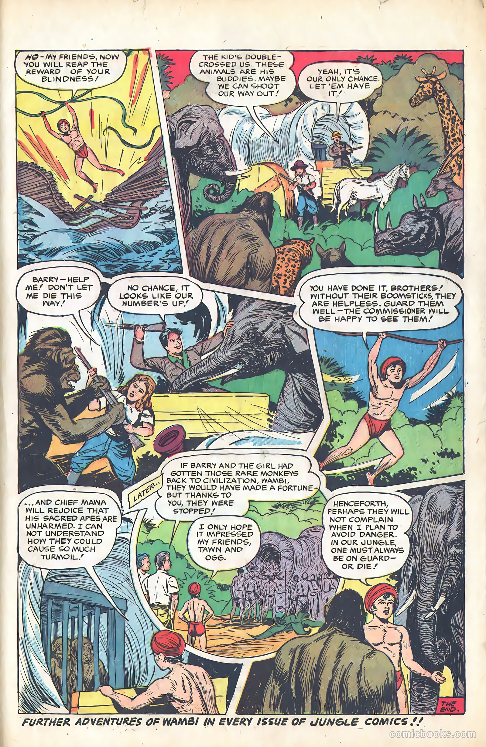 Wambi, Jungle Boy #9 (1950) — page 33 of 36