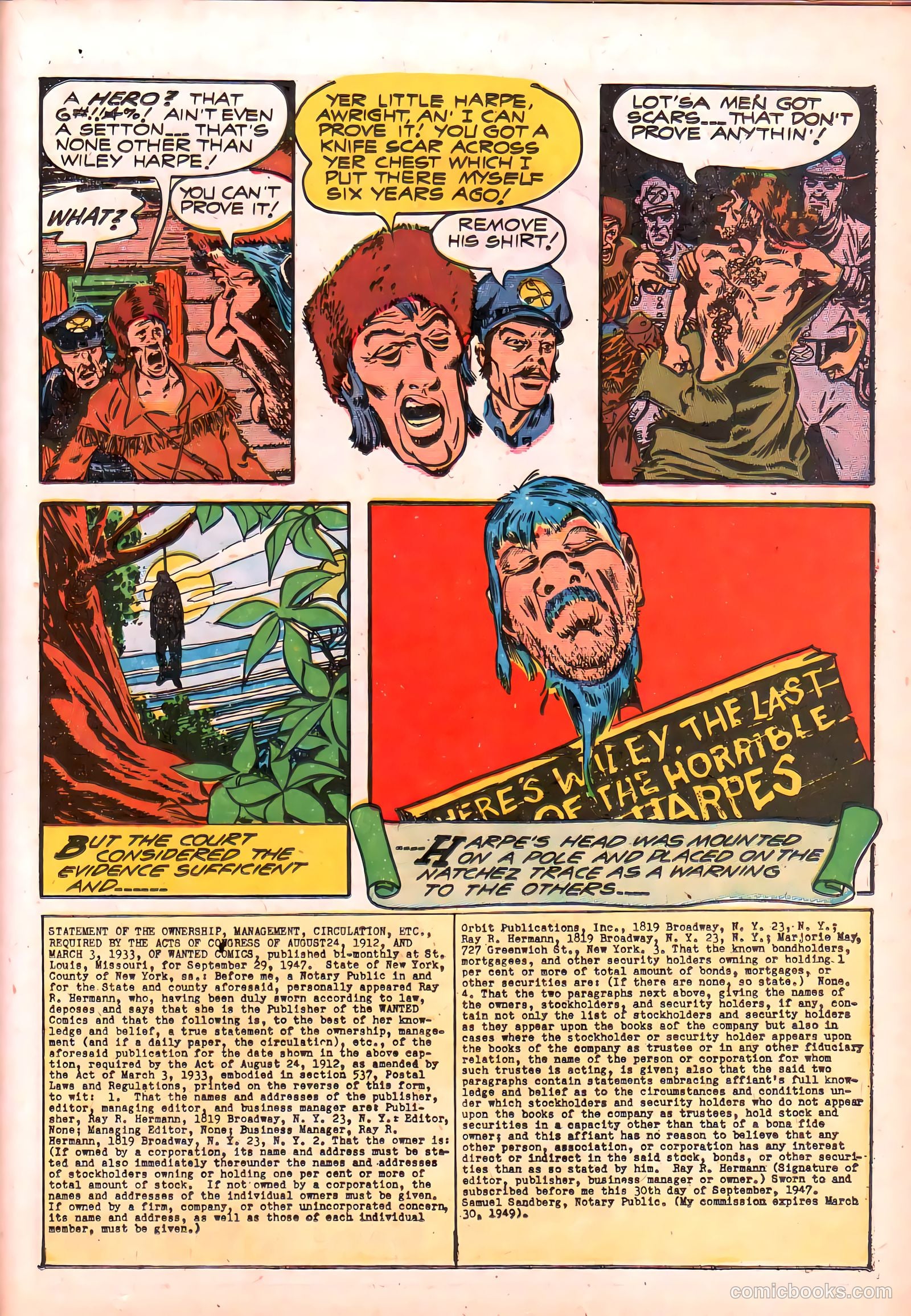 Wanted Comics #13 (1948) — page 35 of 52
