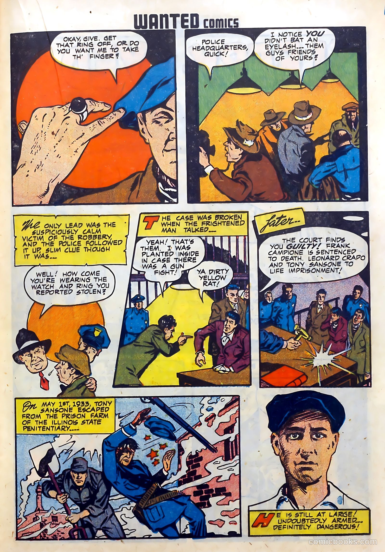 Wanted Comics #15 (1948) — page 33 of 52