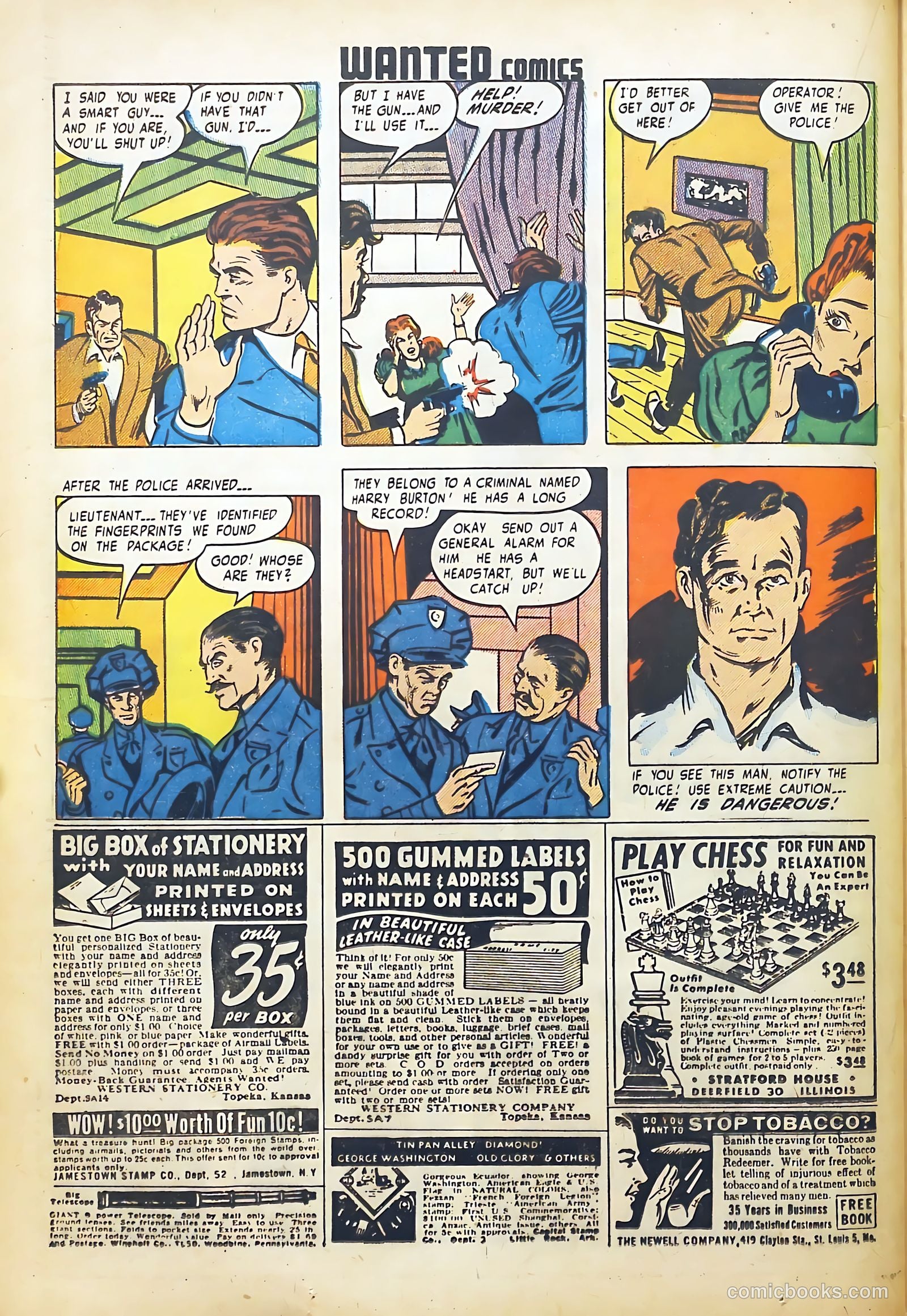 Wanted Comics #21 (1949) — page 36 of 52