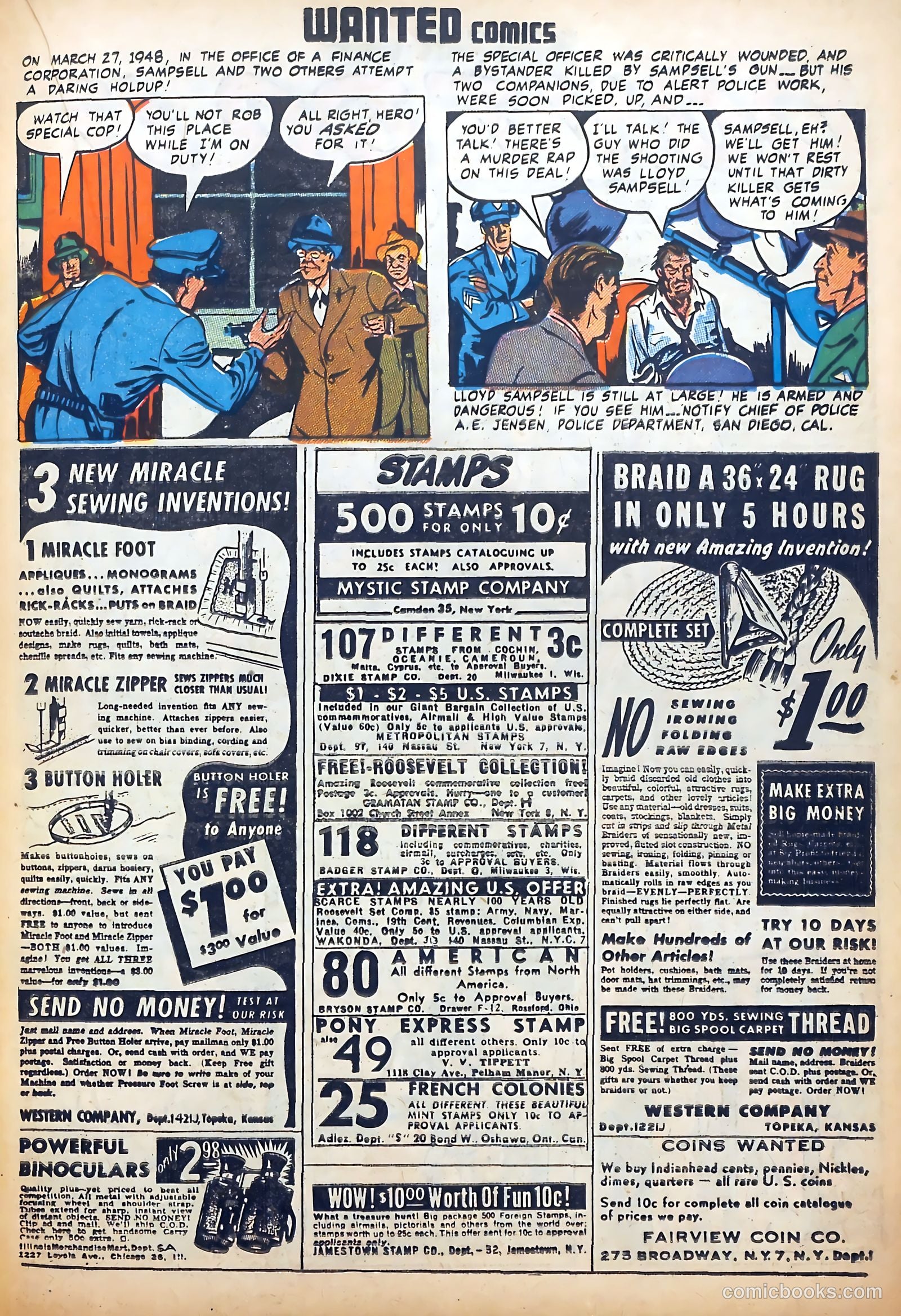 Wanted Comics #22 (1949) — page 33 of 52