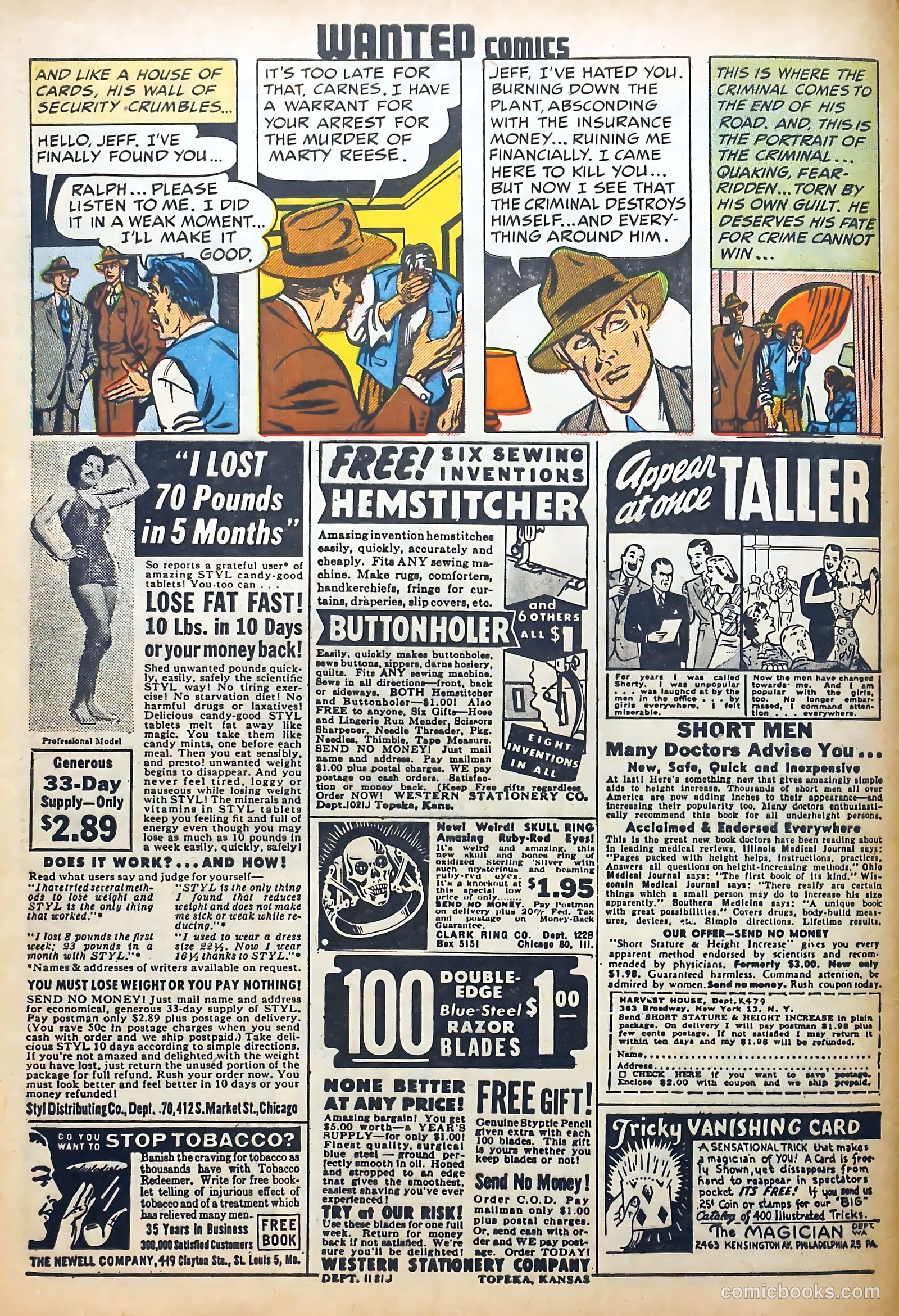 Wanted Comics #22 (1949) — page 46 of 52