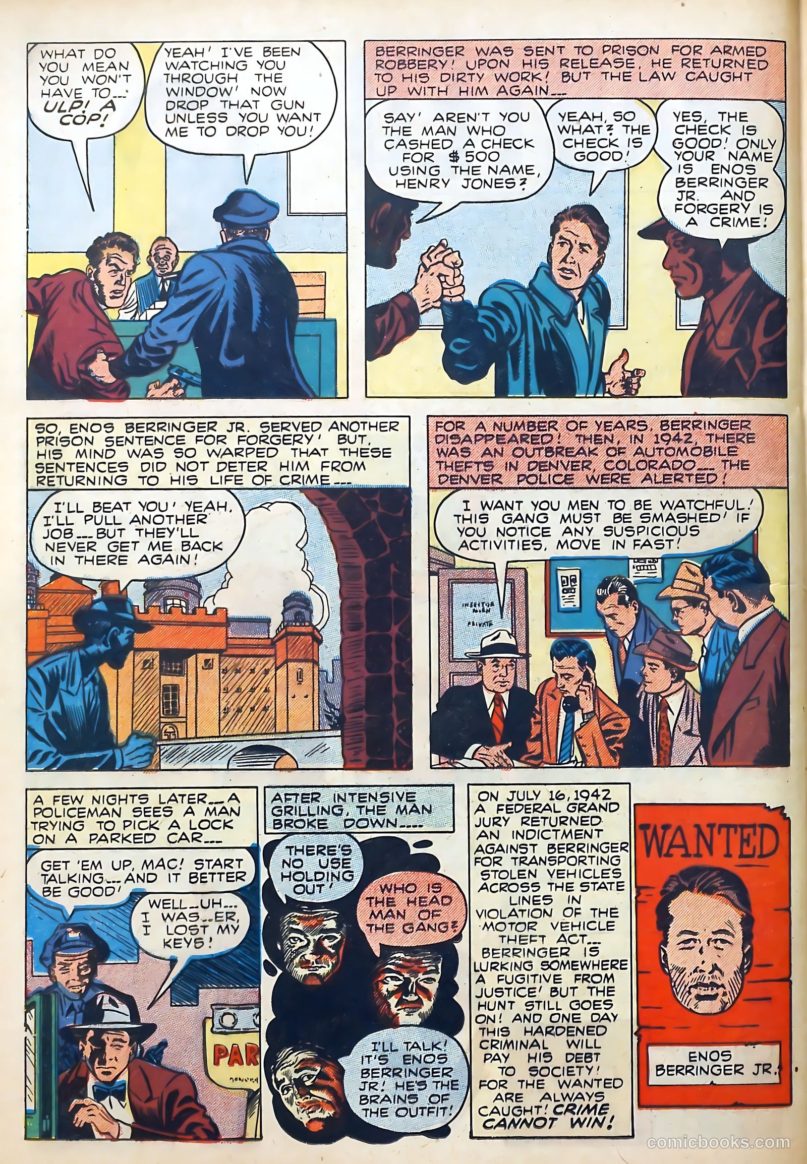 Wanted Comics #25 (1950) — page 36 of 52