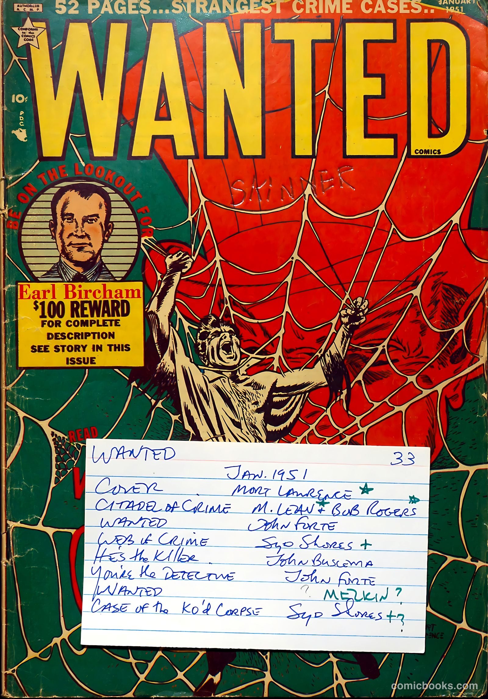 Wanted Comics #33 (1951) — page 53 of 53