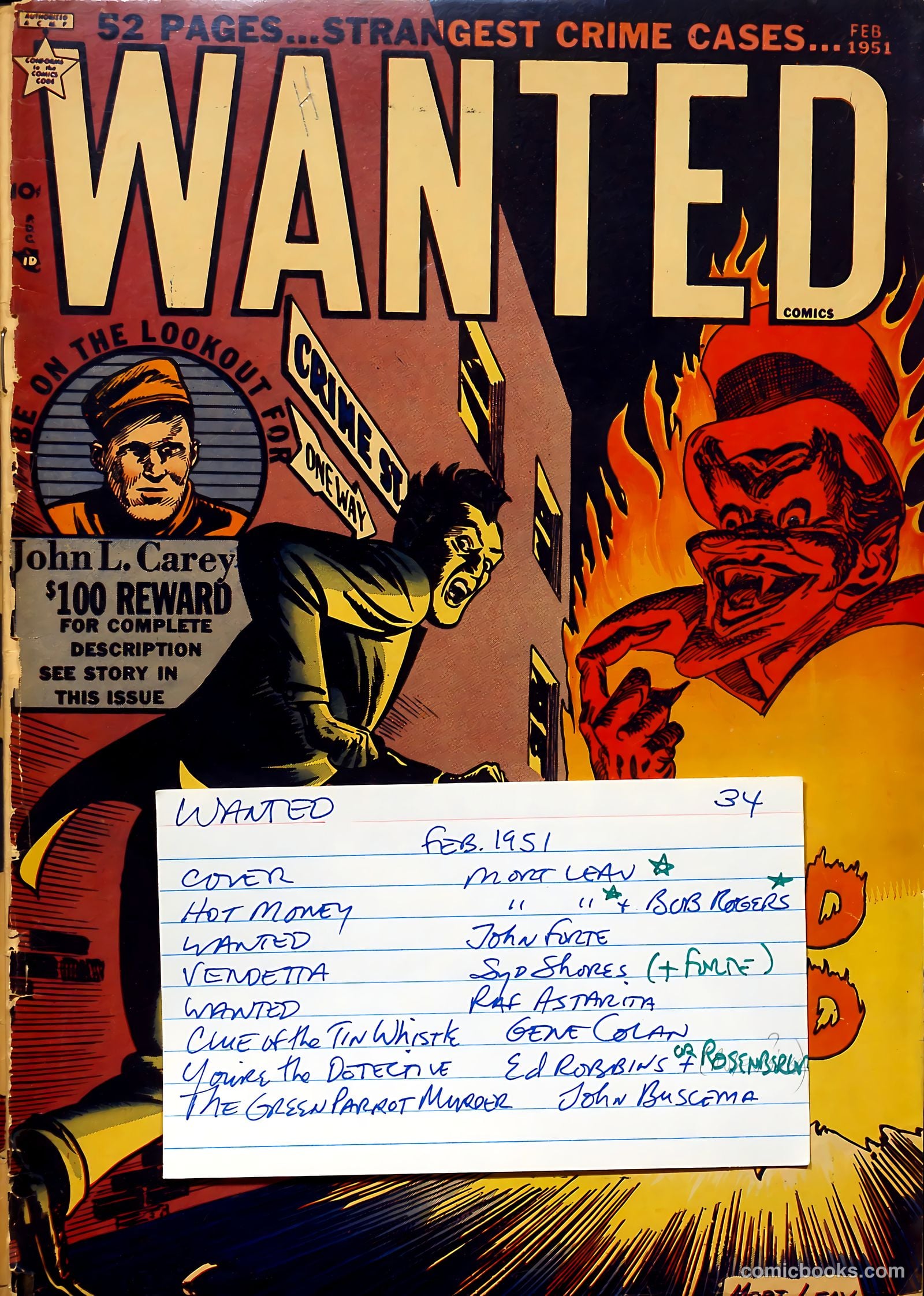 Wanted Comics #34 (1951) — page 53 of 53