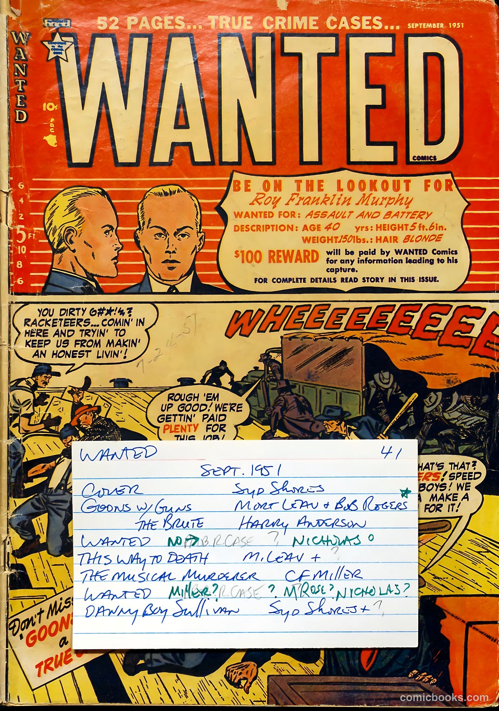 Wanted Comics #41 (1951) — page 53 of 53