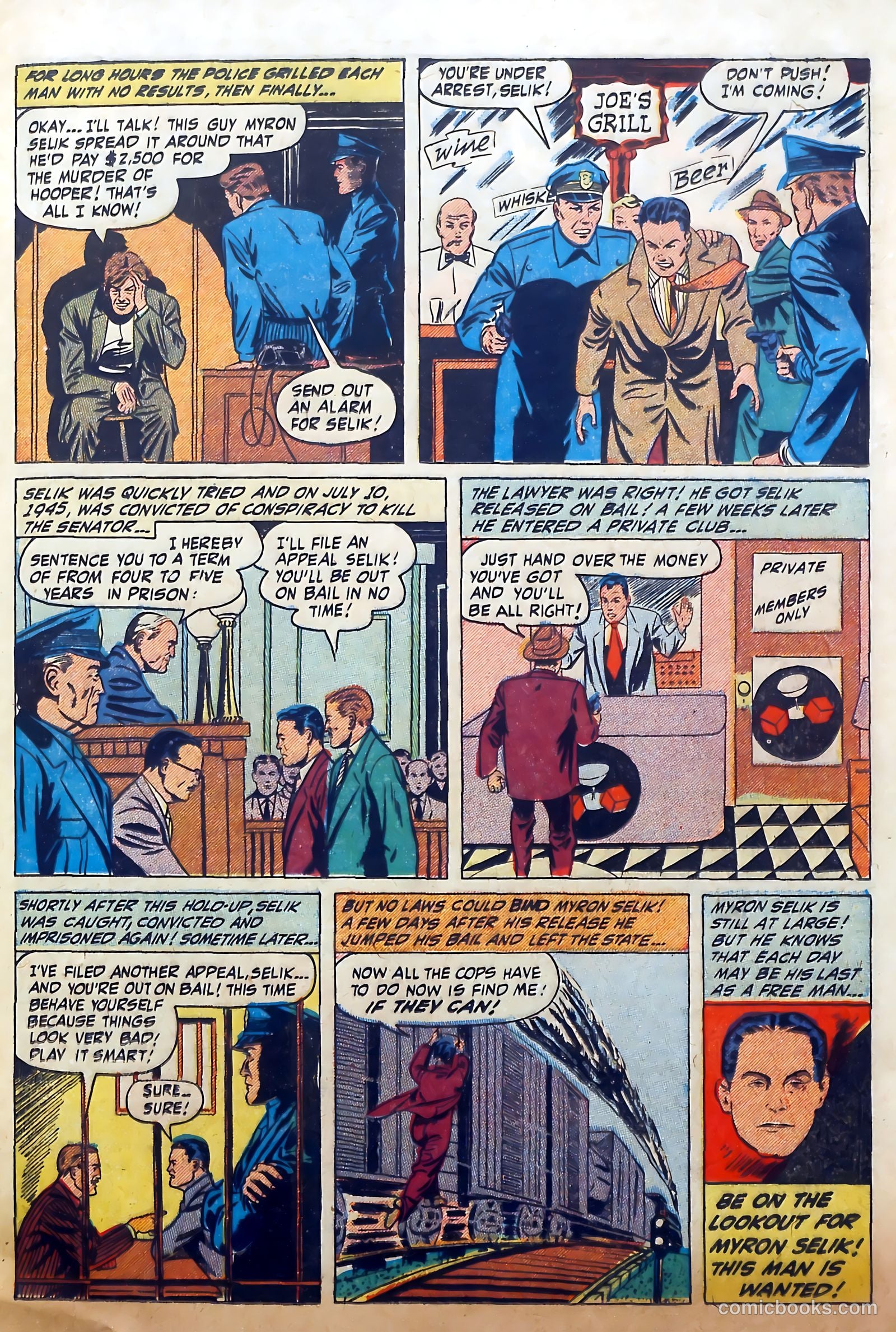 Wanted Comics #44 (1952) — page 23 of 36
