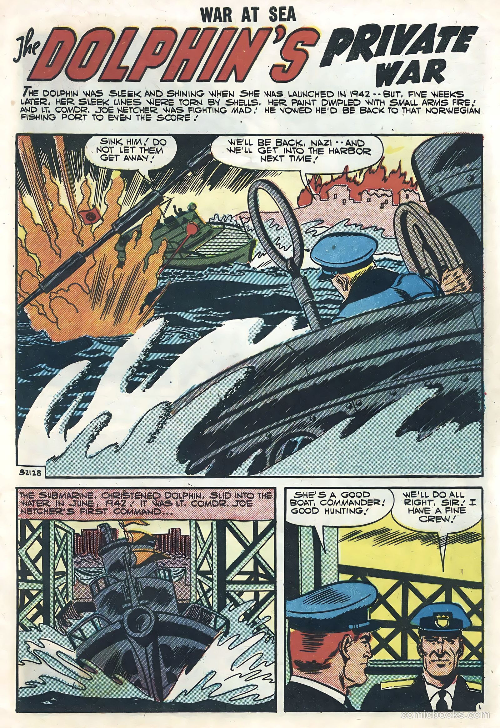 War at Sea #23 (1957) — page 9 of 36