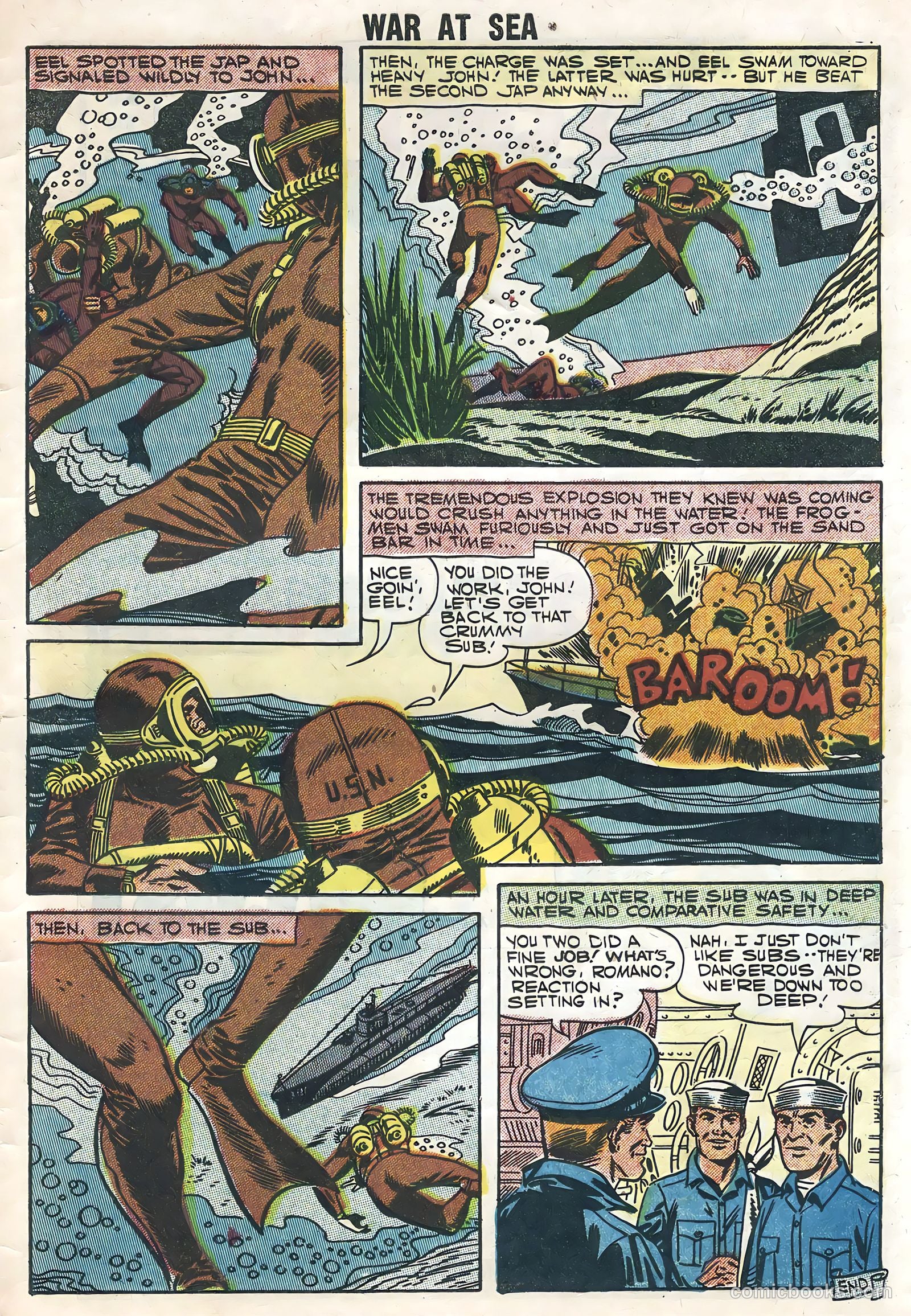 War at Sea #23 (1957) — page 33 of 36