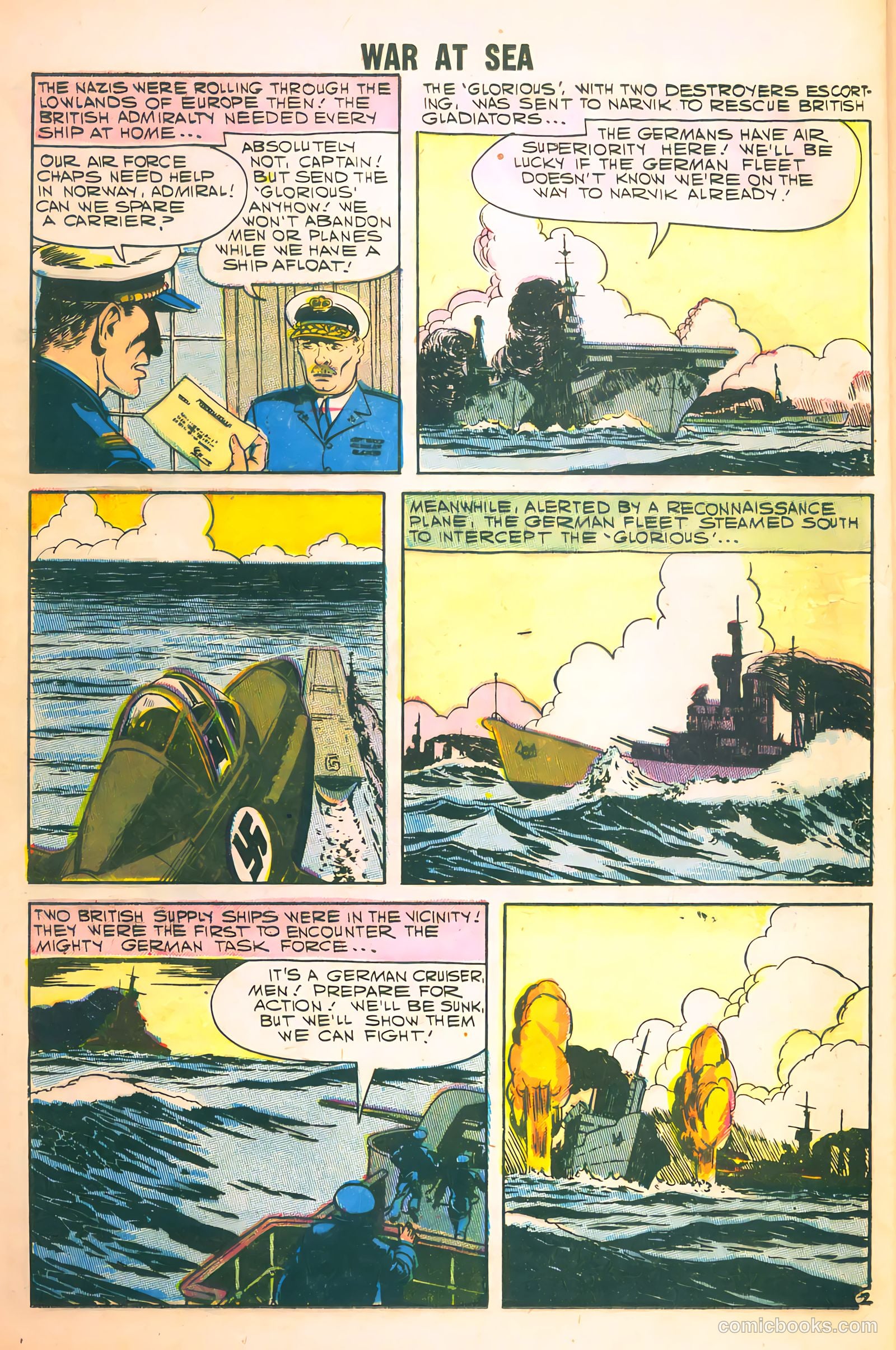War at Sea #24 (1958) — page 24 of 36