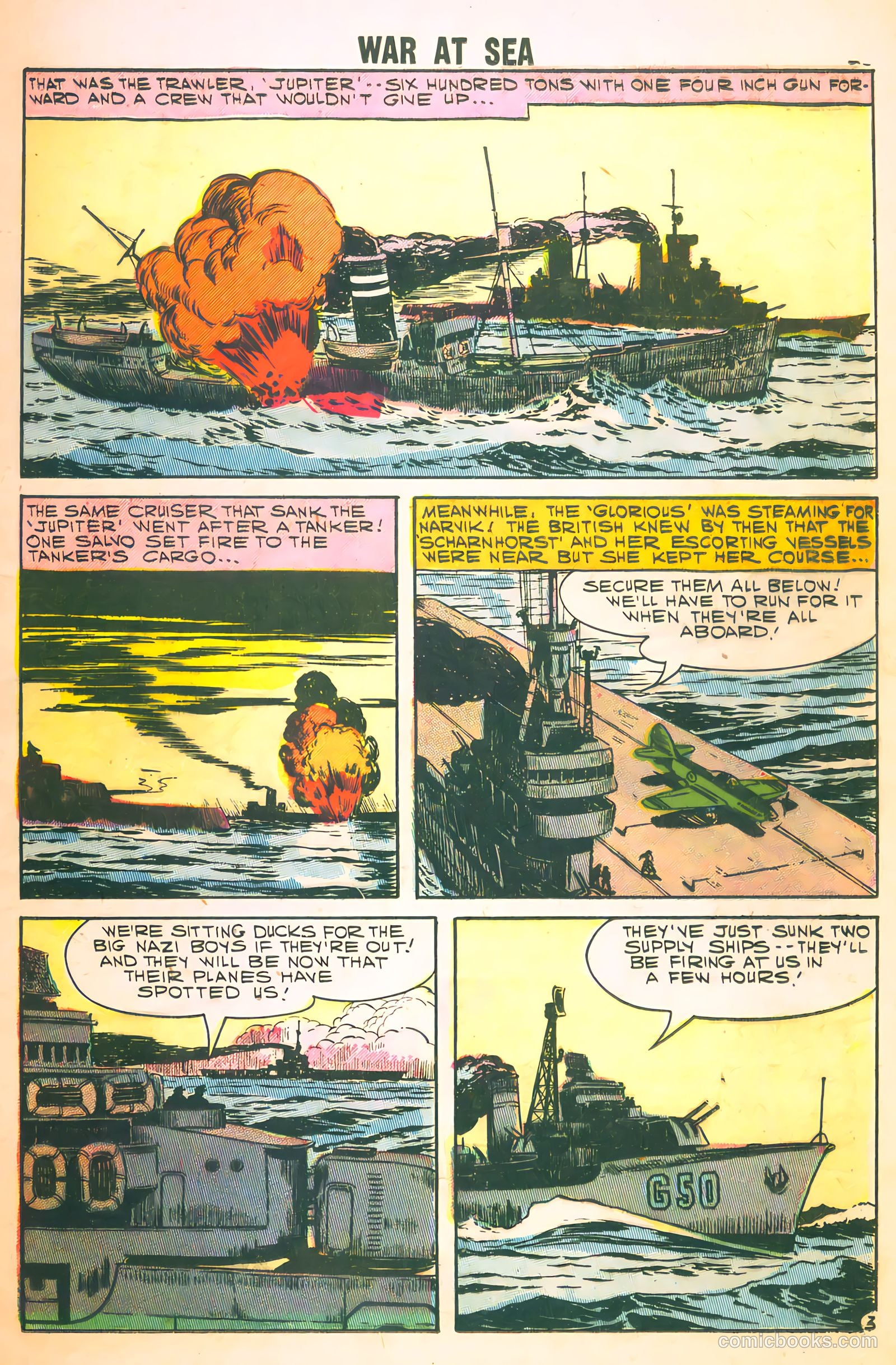 War at Sea #24 (1958) — page 25 of 36