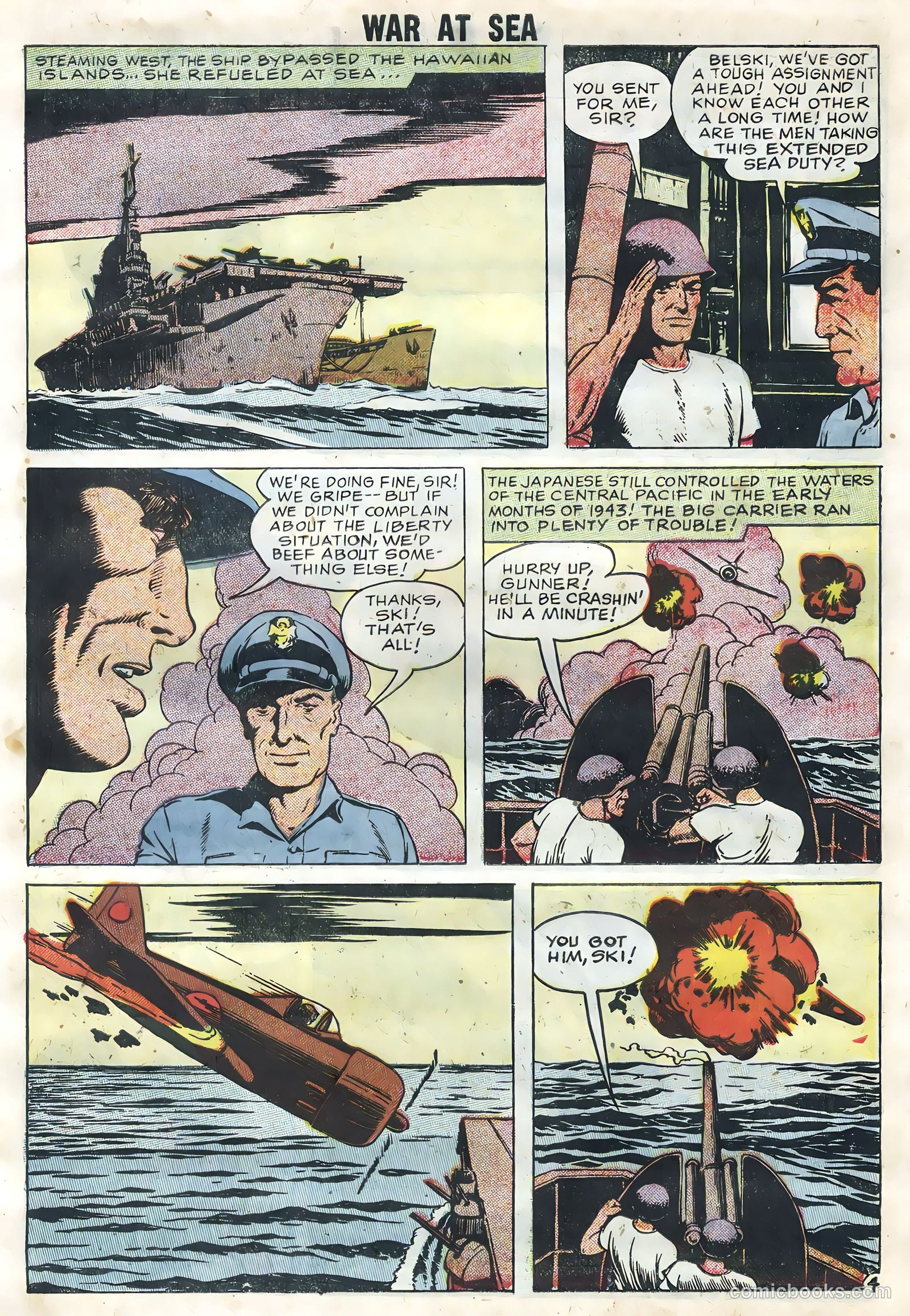 War at Sea #25 (1958) — page 7 of 36