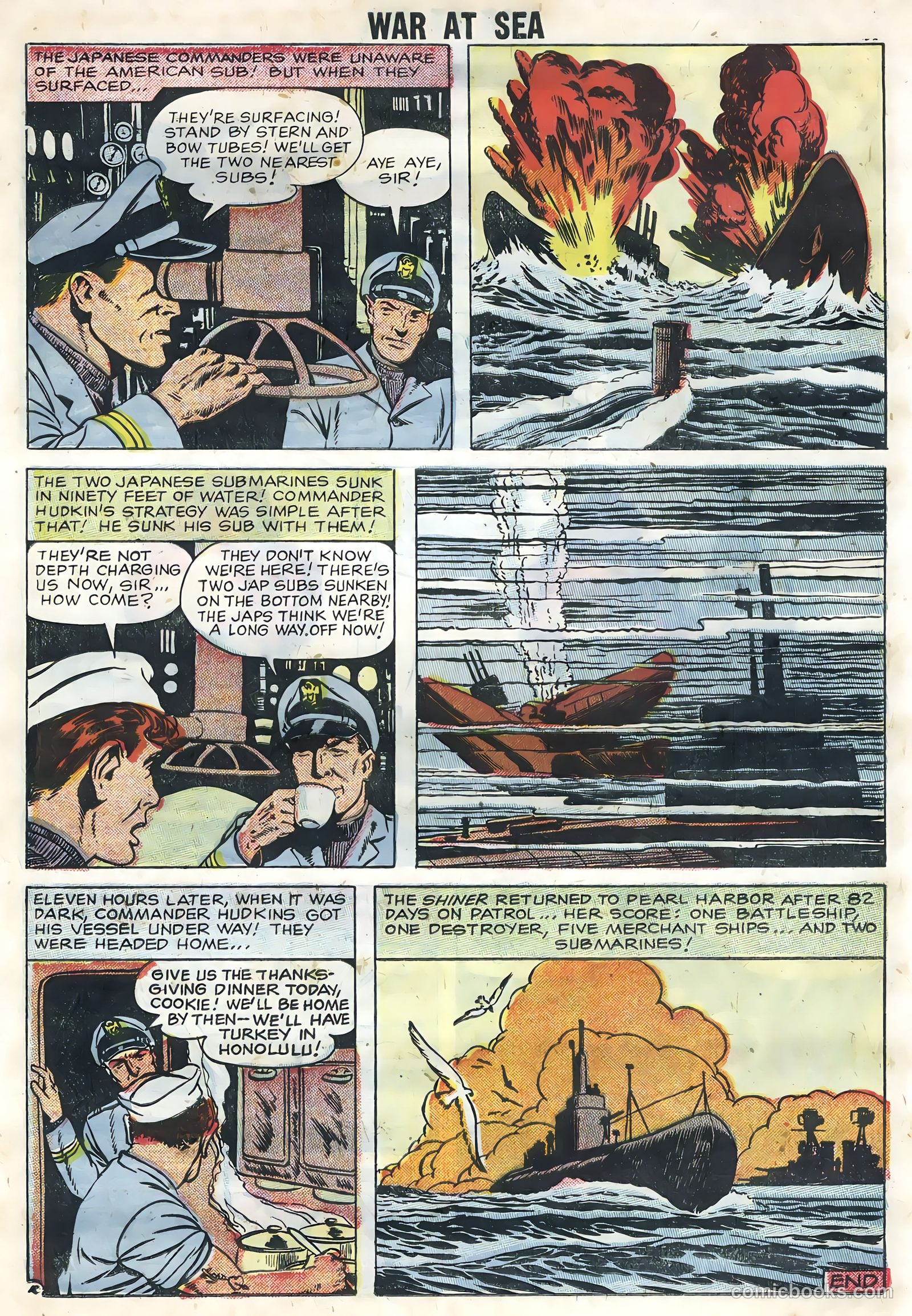 War at Sea #25 (1958) — page 14 of 36