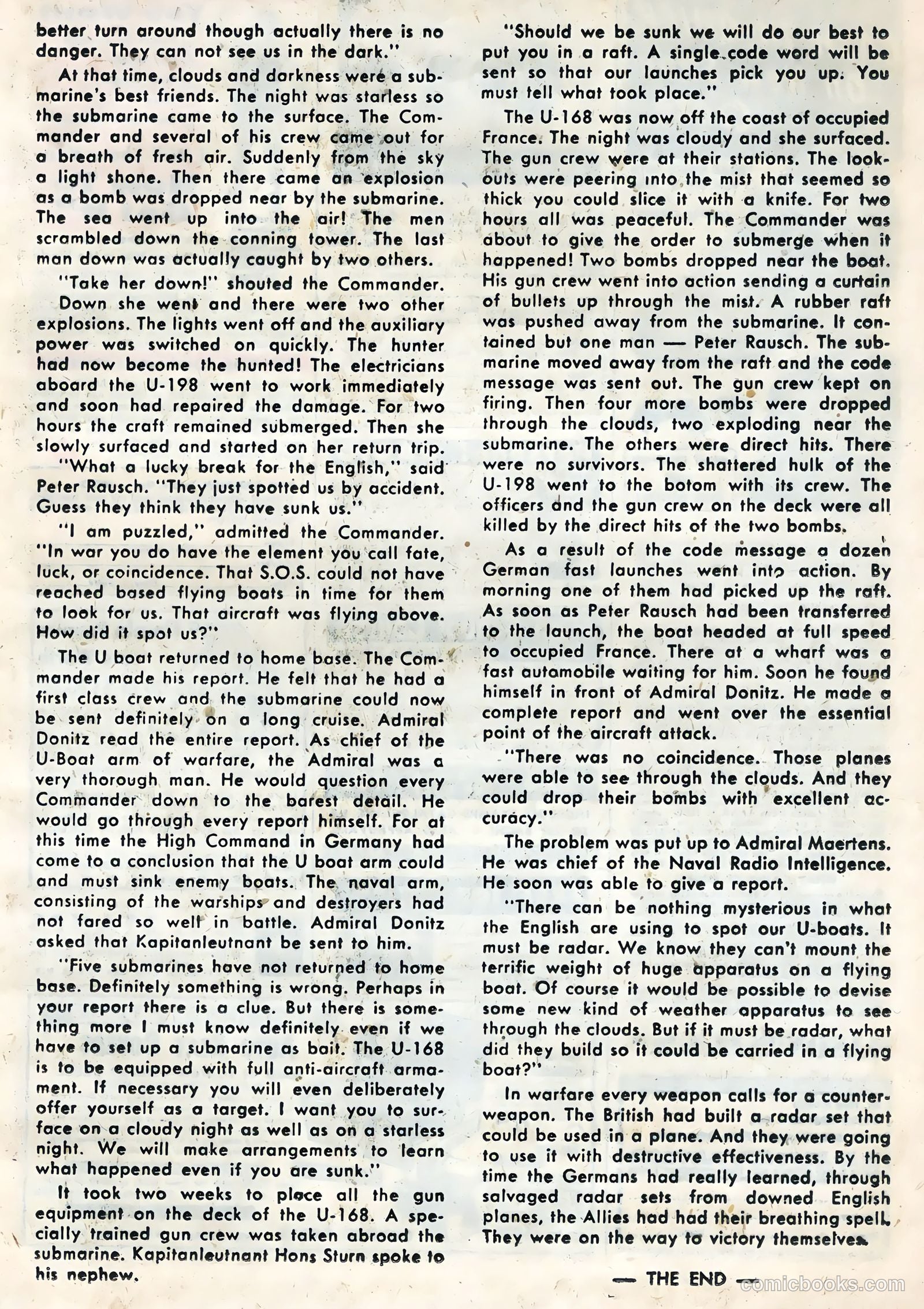 War at Sea #25 (1958) — page 21 of 36