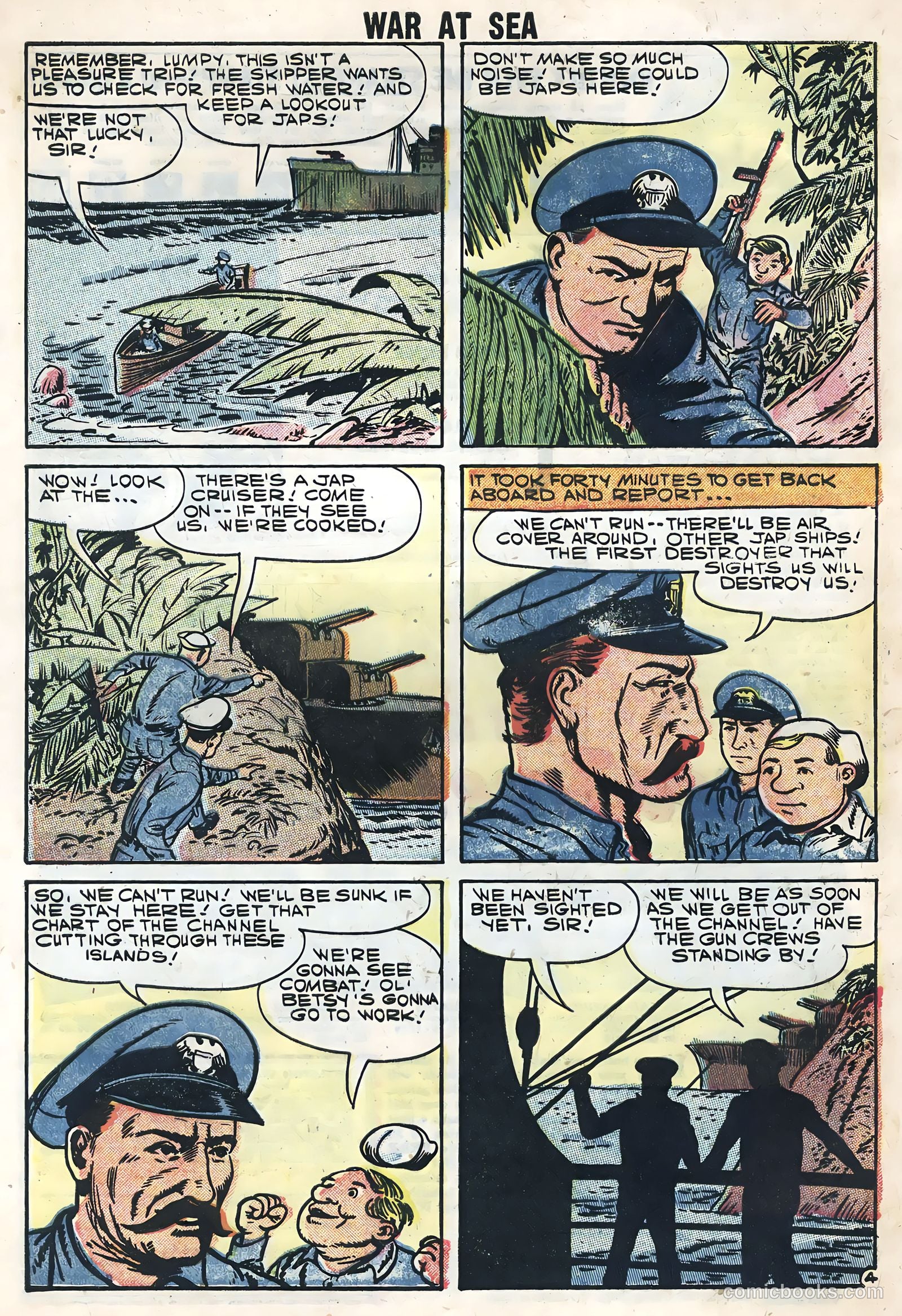 War at Sea #25 (1958) — page 32 of 36