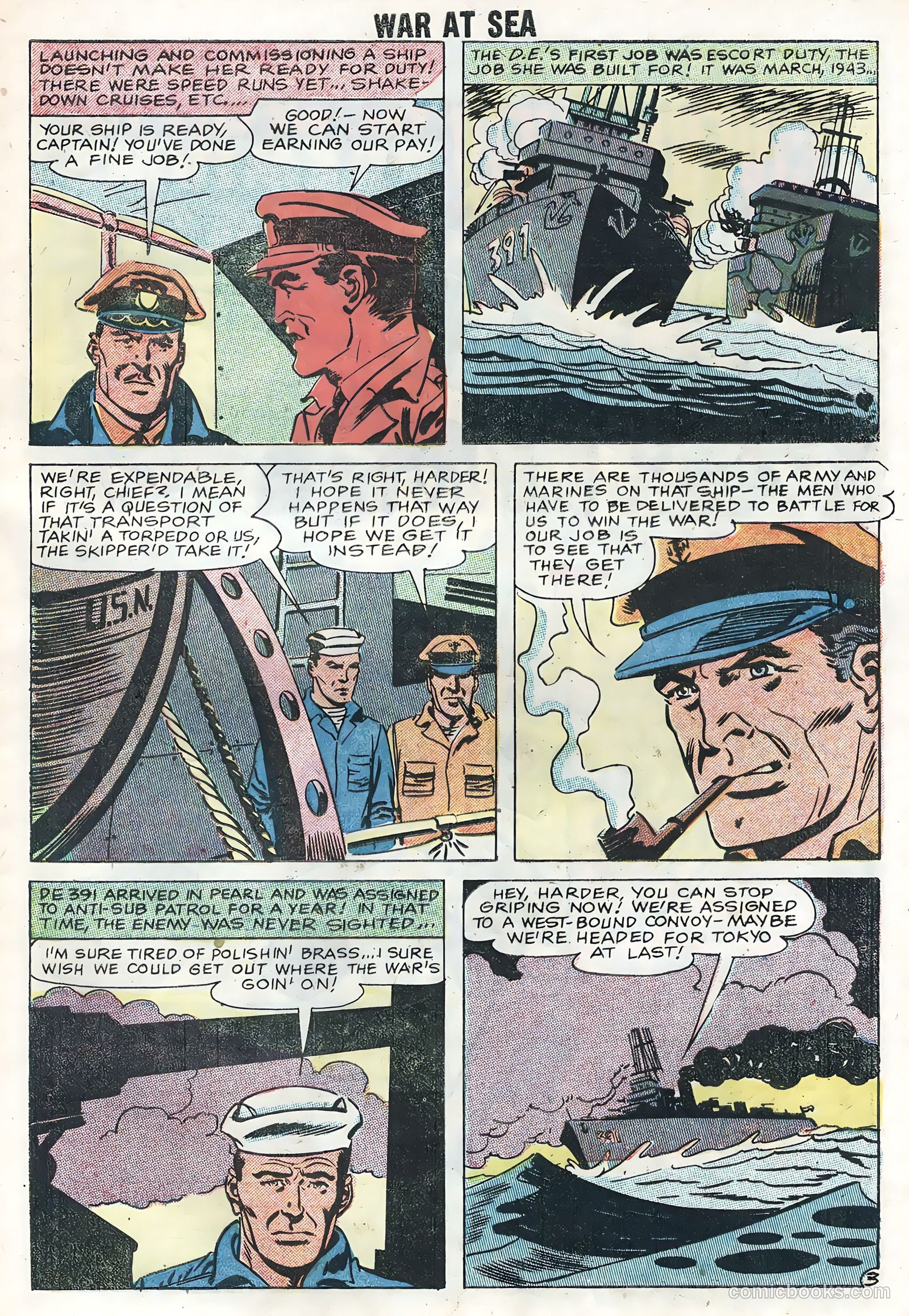 War at Sea #28 (1958) — page 5 of 36