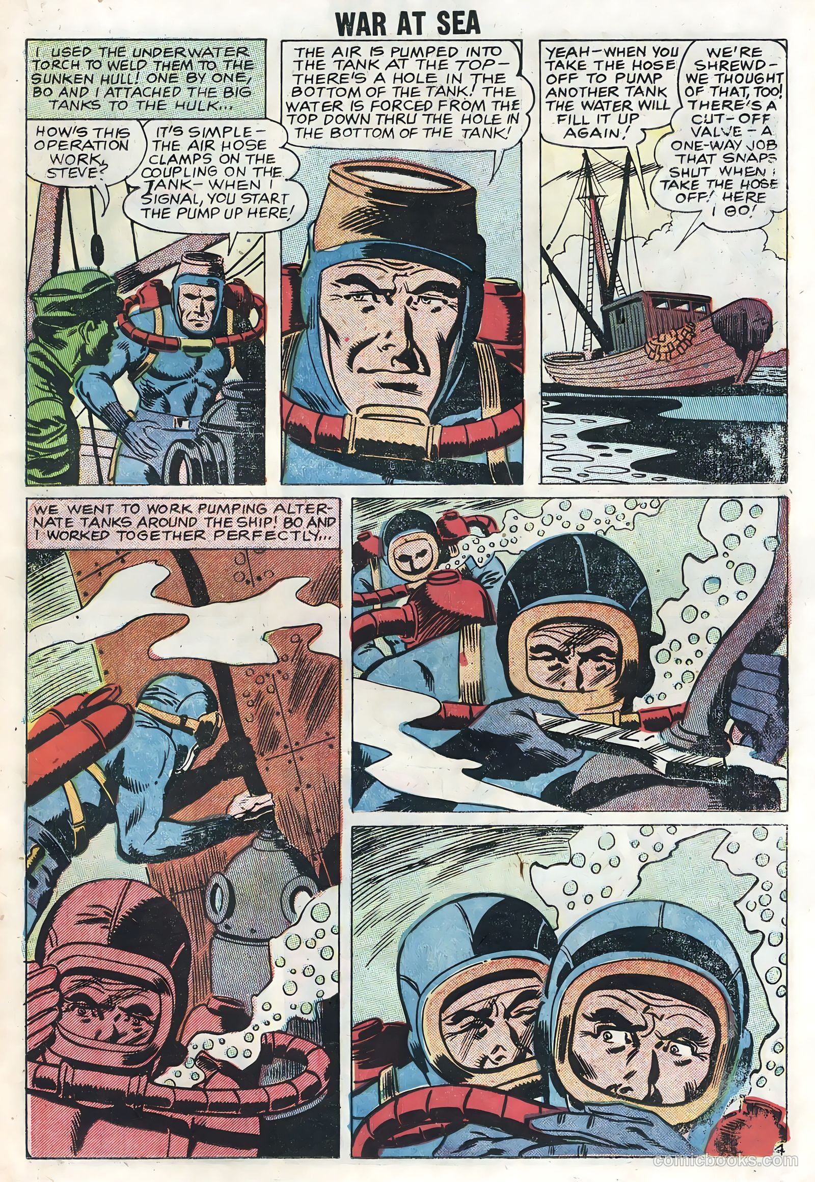War at Sea #28 (1958) — page 23 of 36