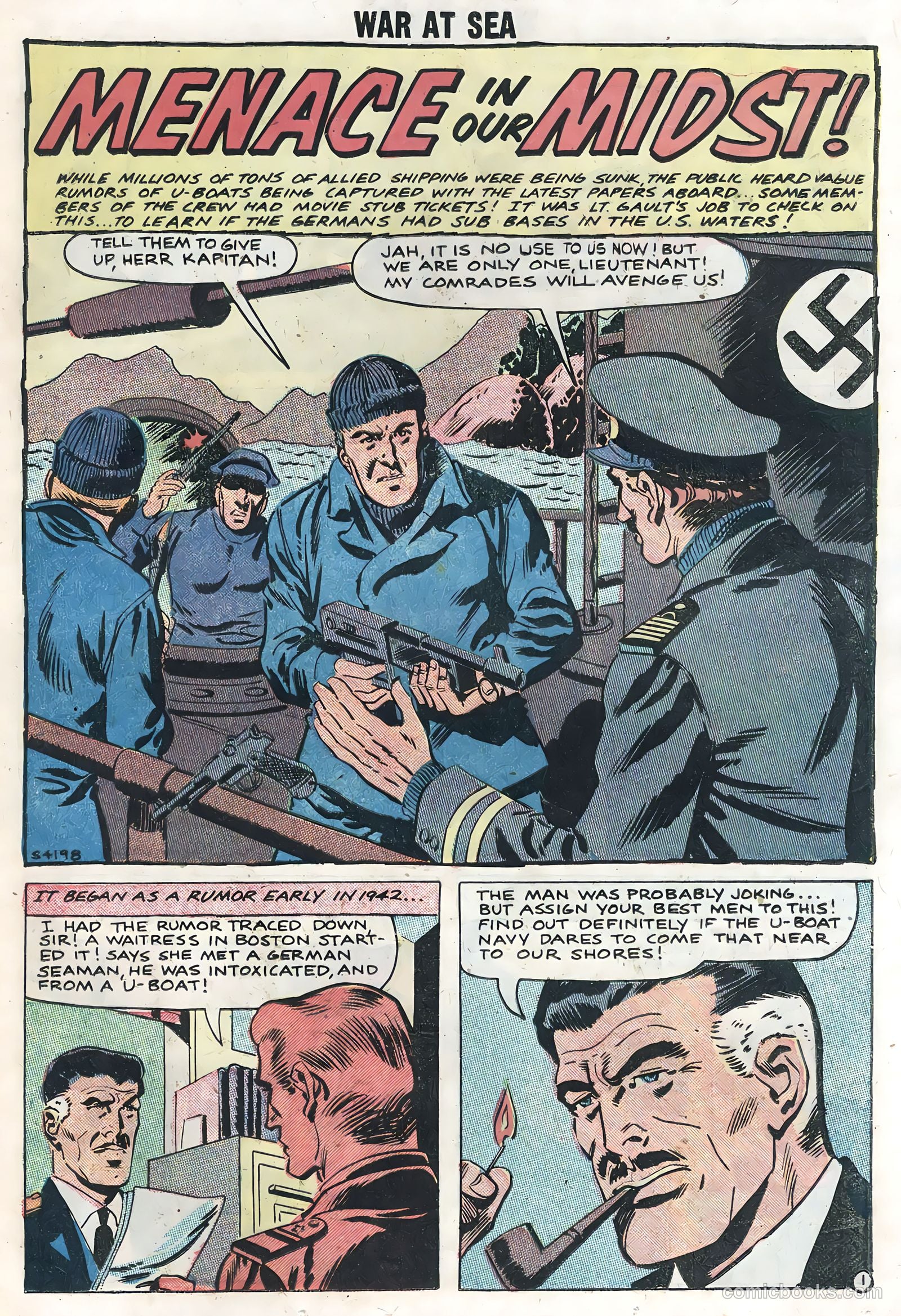 War at Sea #28 (1958) — page 25 of 36