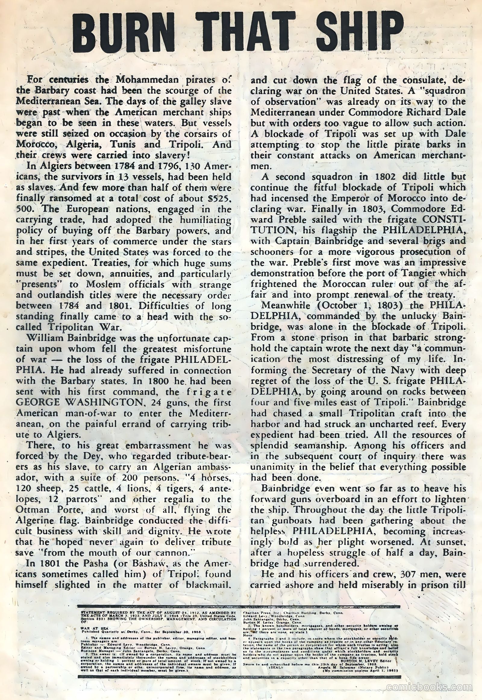 War at Sea #30 (1959) — page 18 of 36