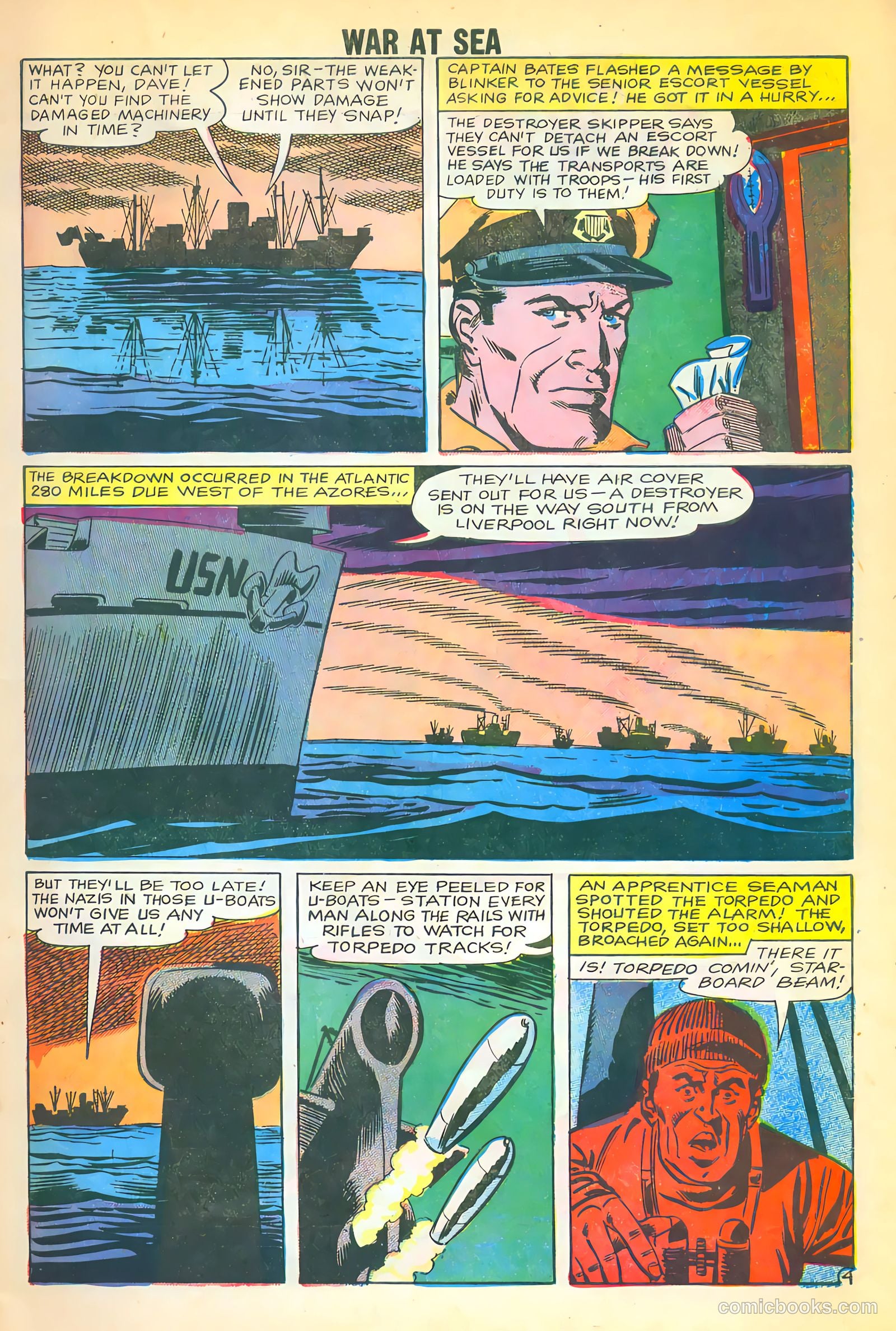 War at Sea #32 (1959) — page 7 of 36
