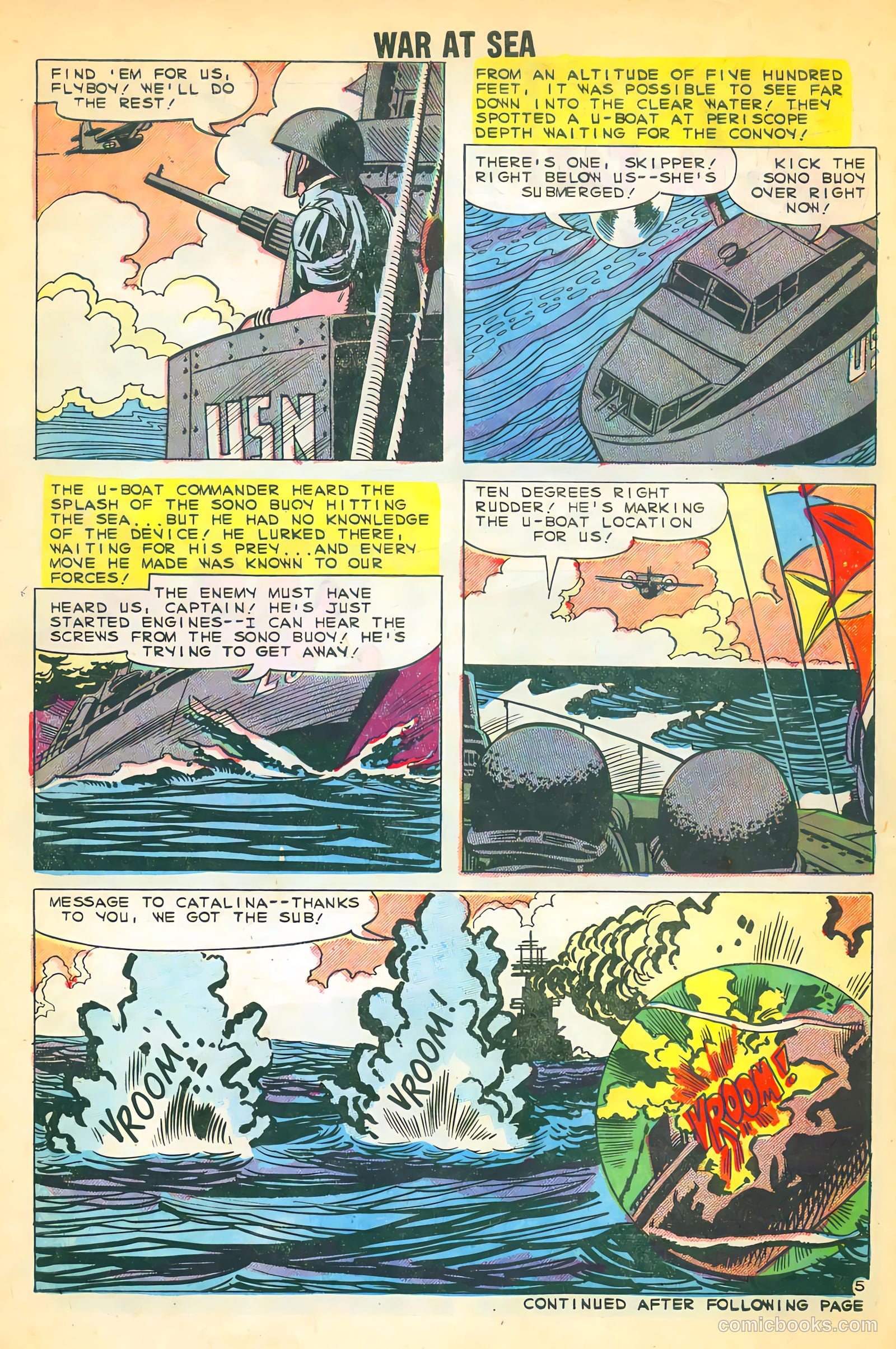 War at Sea #32 (1959) — page 30 of 36