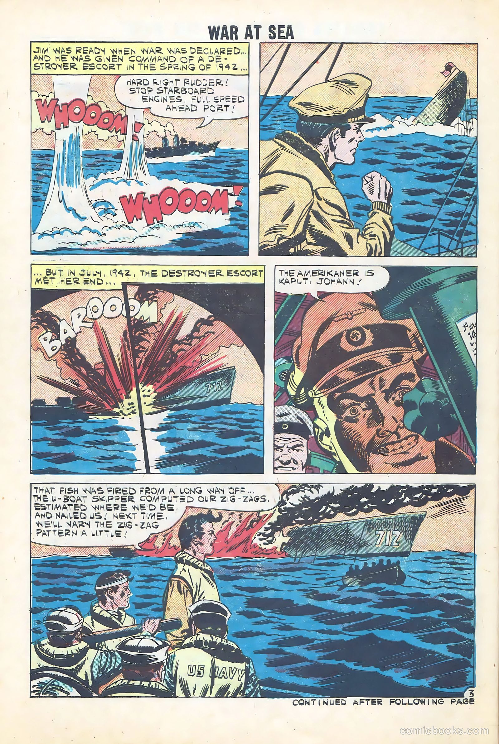 War at Sea #40 (1961) — page 30 of 36