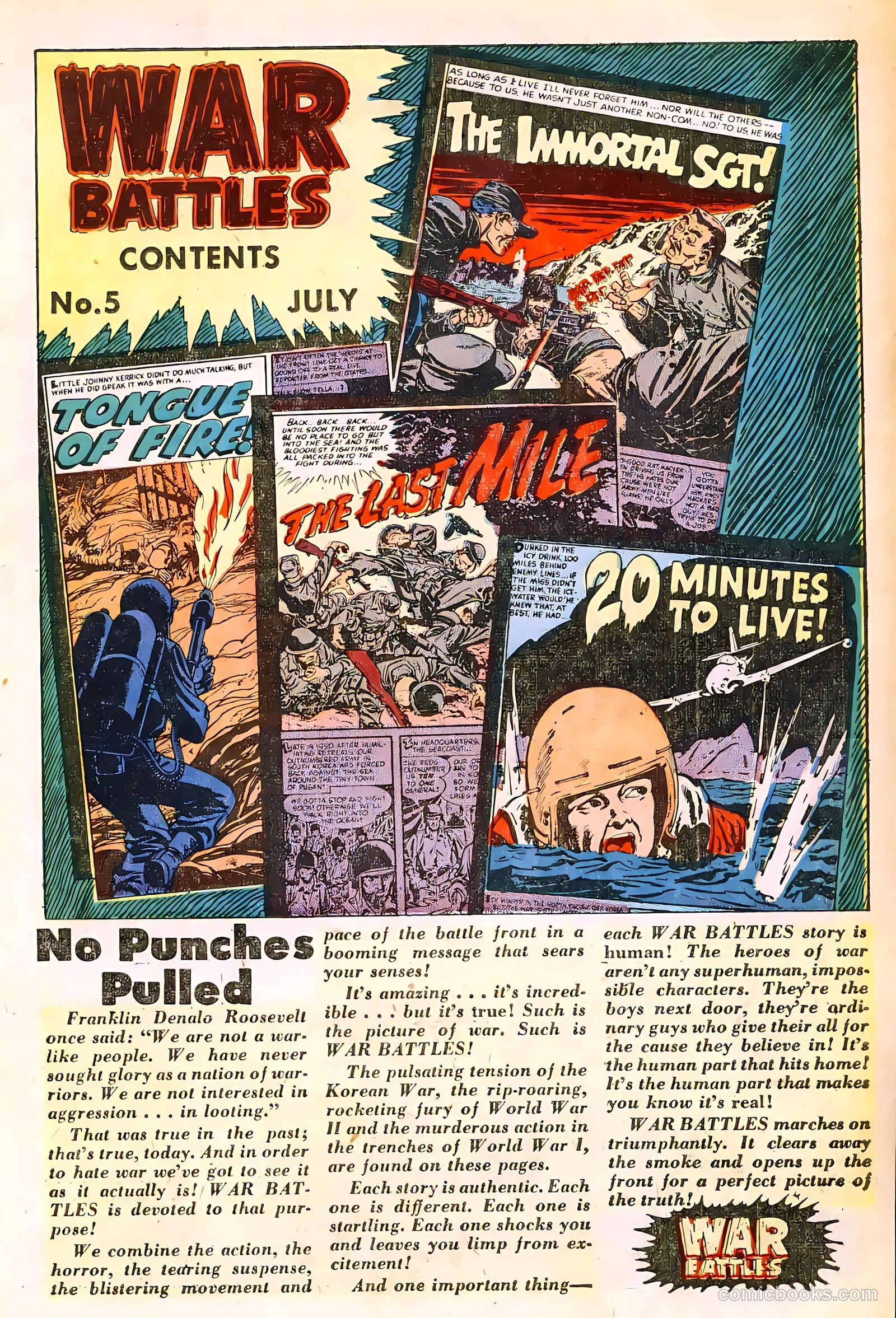 War Battles #5 (1952) — page 3 of 36