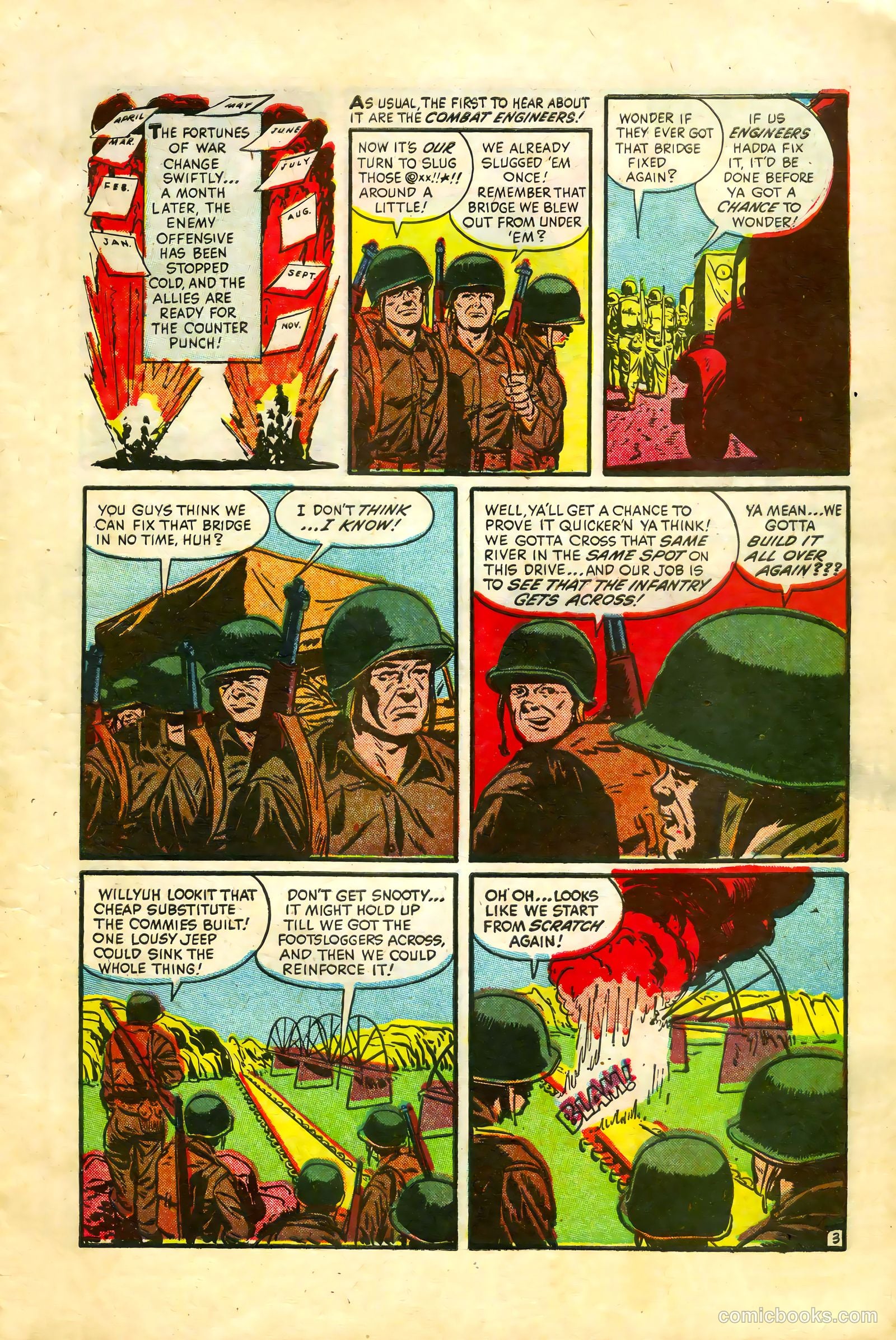 War Battles #6 (1952) — page 7 of 36