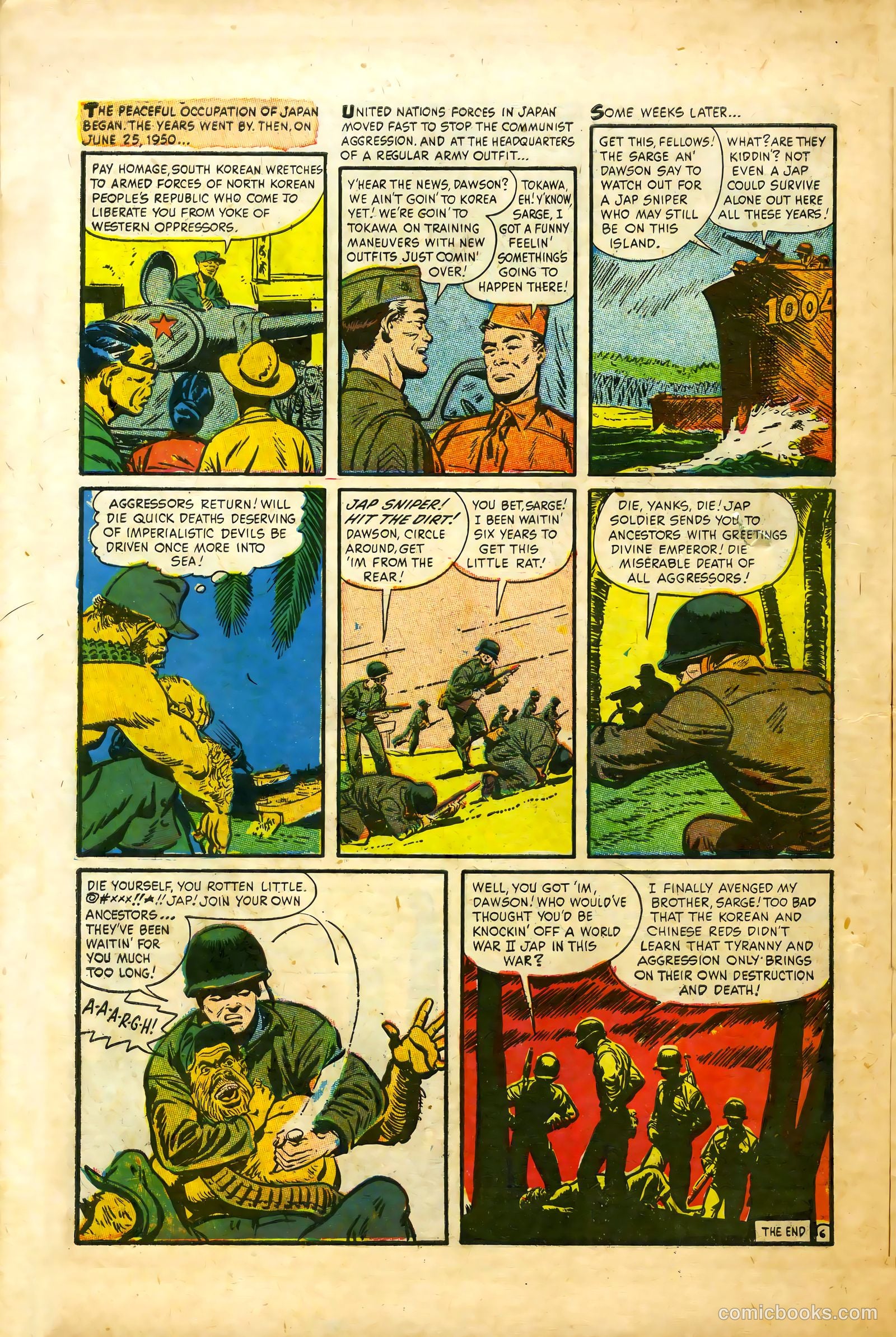 War Battles #7 (1952) — page 10 of 36