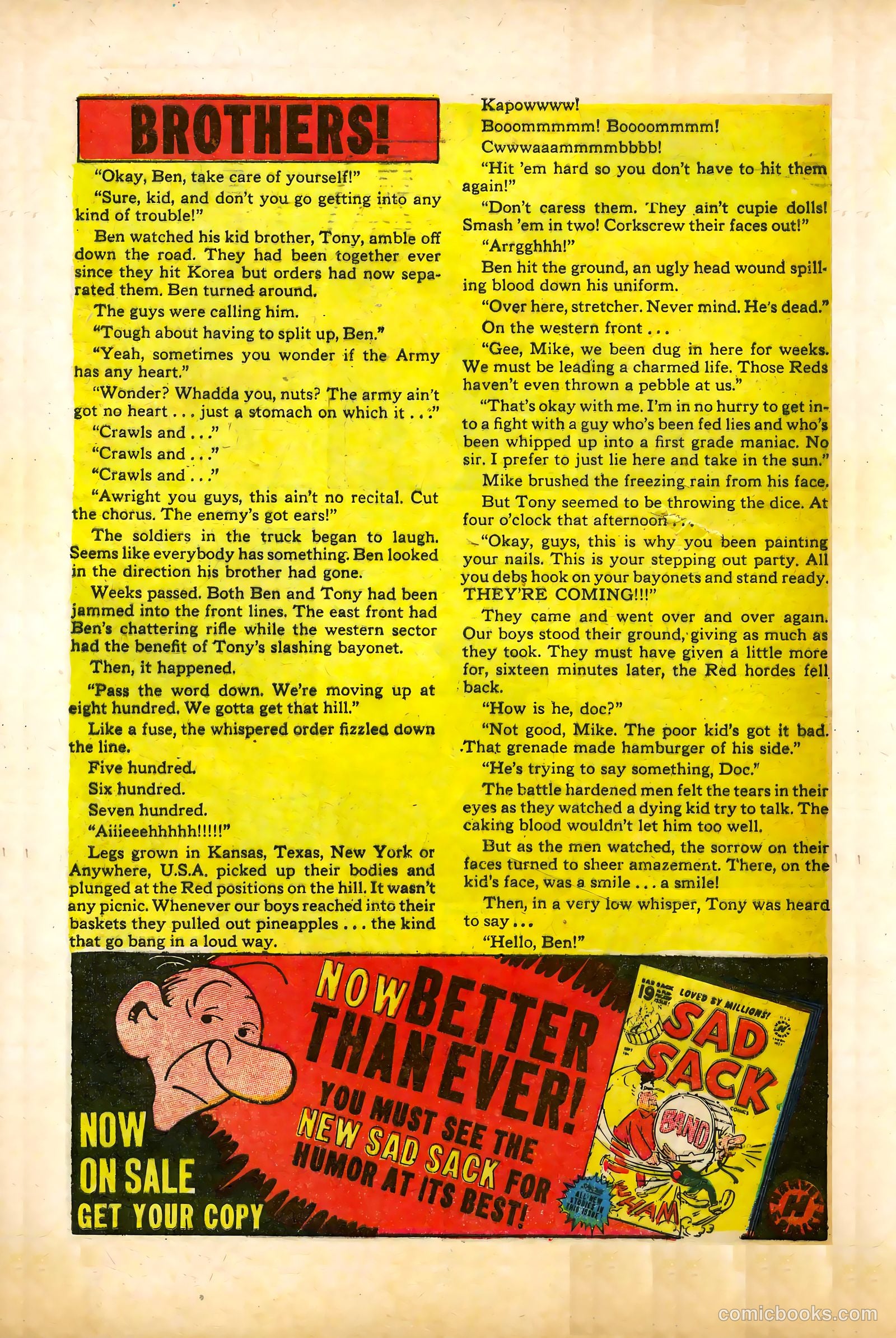 War Battles #7 (1952) — page 32 of 36