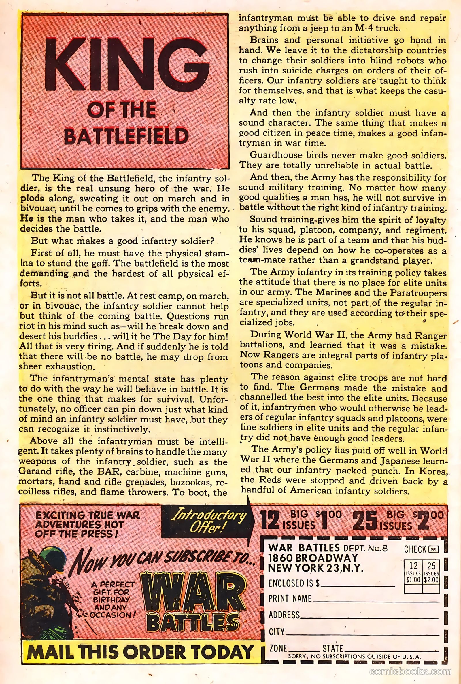 War Battles #8 (1952) — page 32 of 36