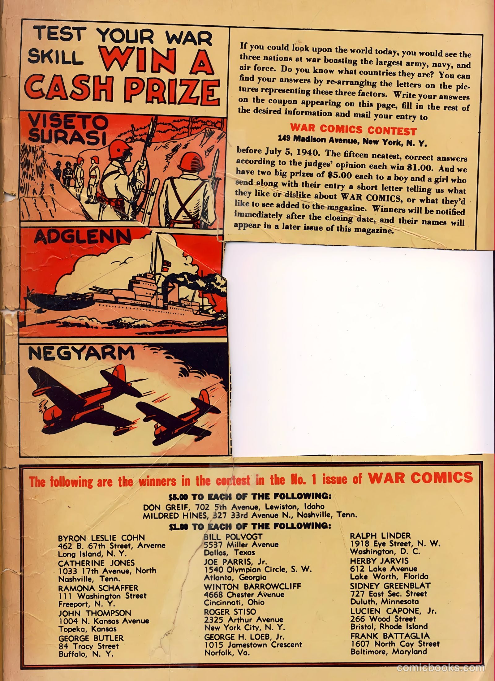 War Comics #3 (1940) — page 67 of 68