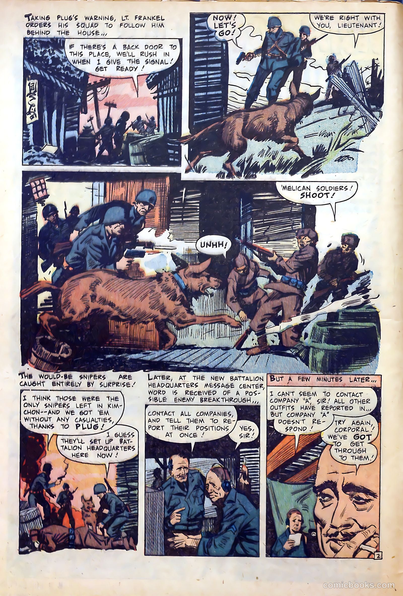 War Dogs of the U.S. Army #1 (1952) — page 4 of 36