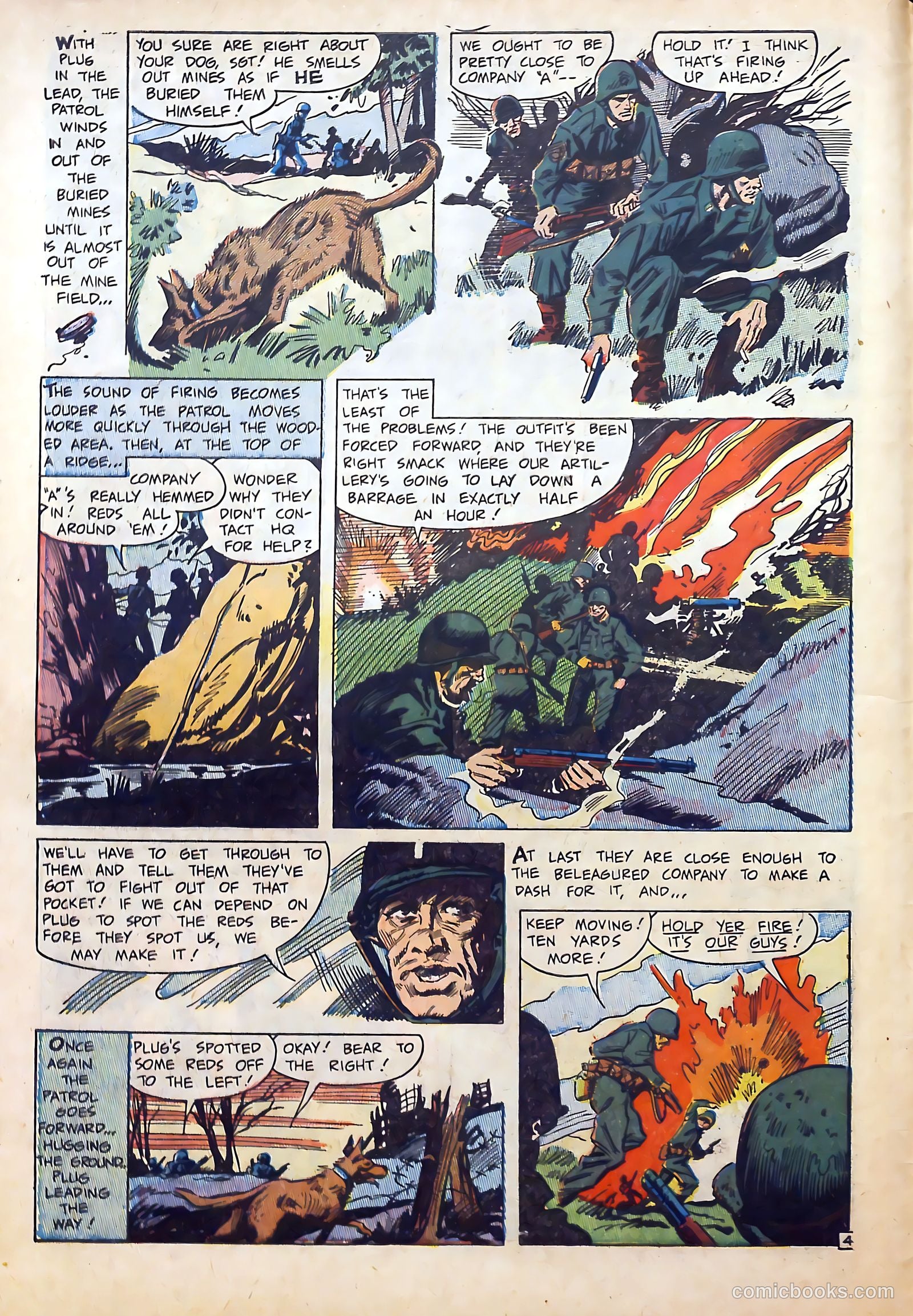War Dogs of the U.S. Army #1 (1952) — page 6 of 36
