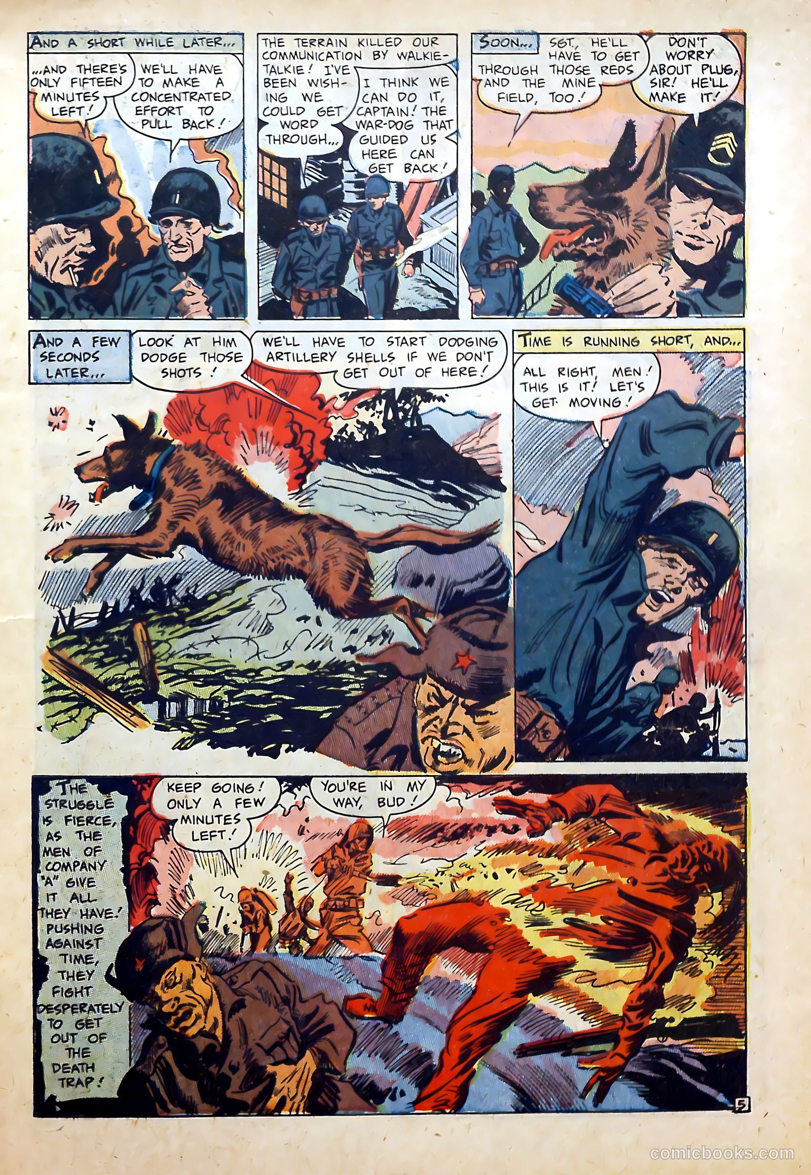 War Dogs of the U.S. Army #1 (1952) — page 7 of 36