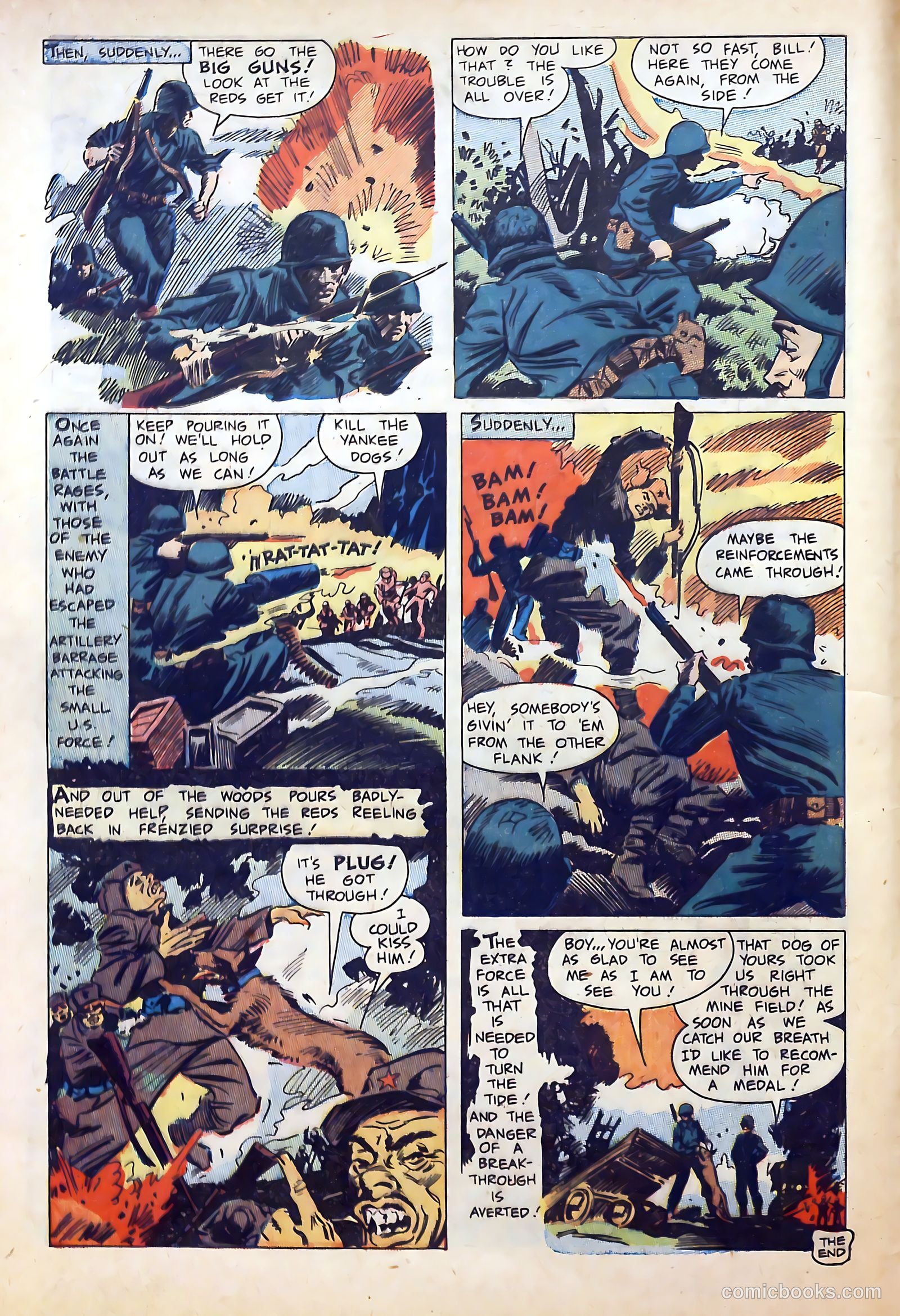 War Dogs of the U.S. Army #1 (1952) — page 8 of 36