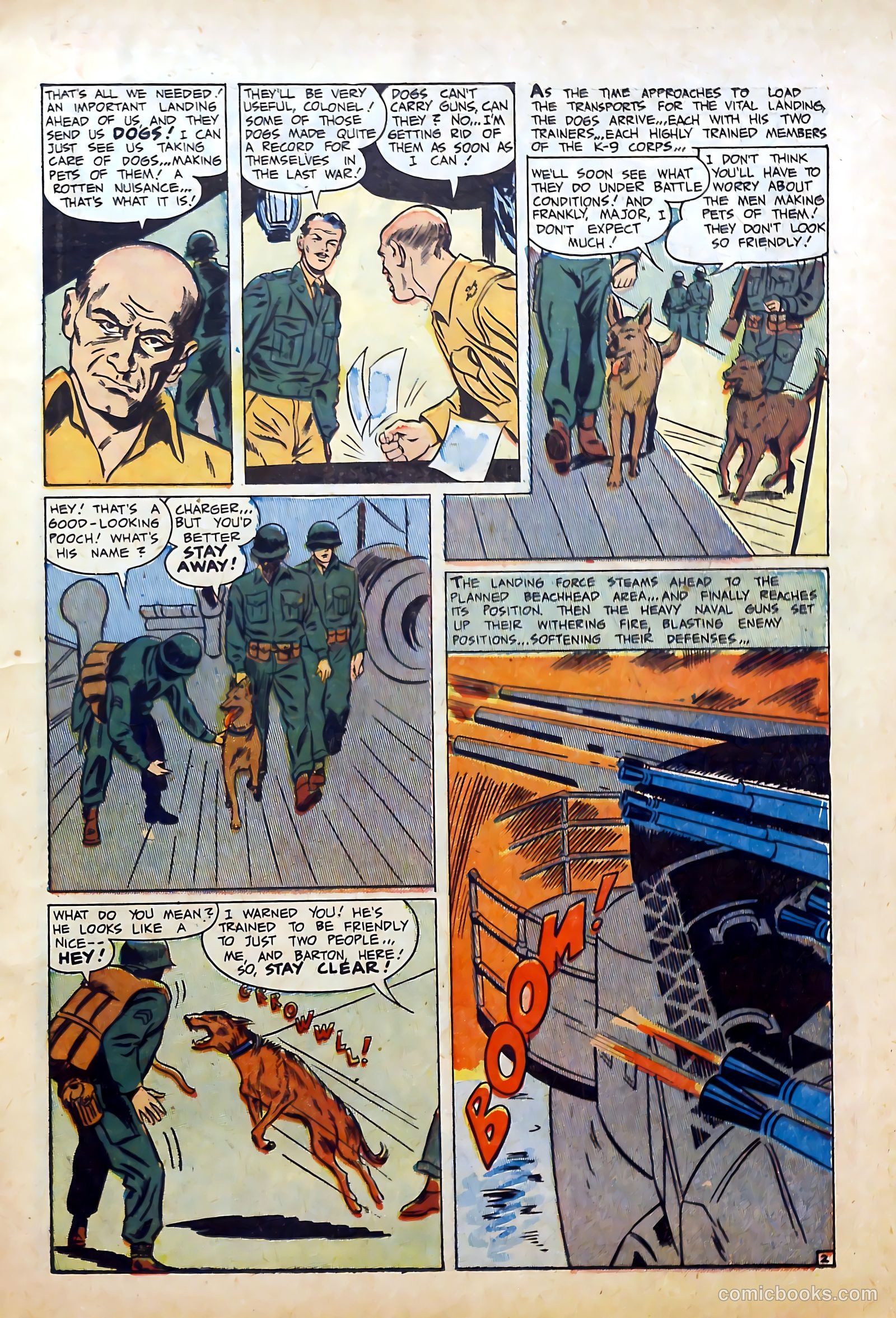 War Dogs of the U.S. Army #1 (1952) — page 11 of 36