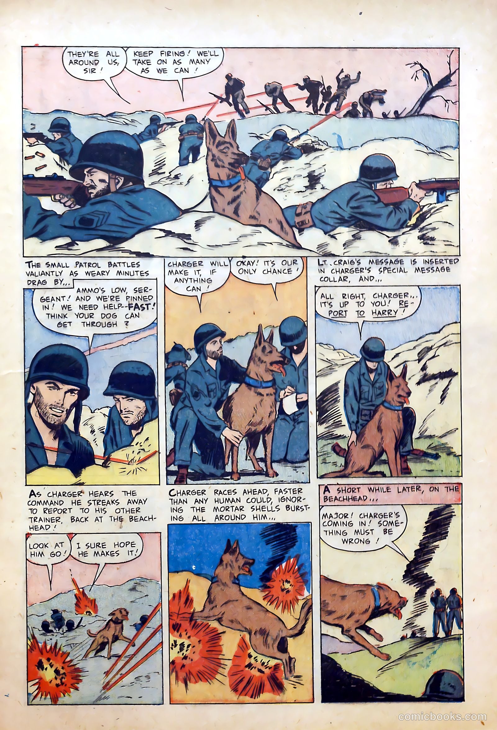 War Dogs of the U.S. Army #1 (1952) — page 13 of 36