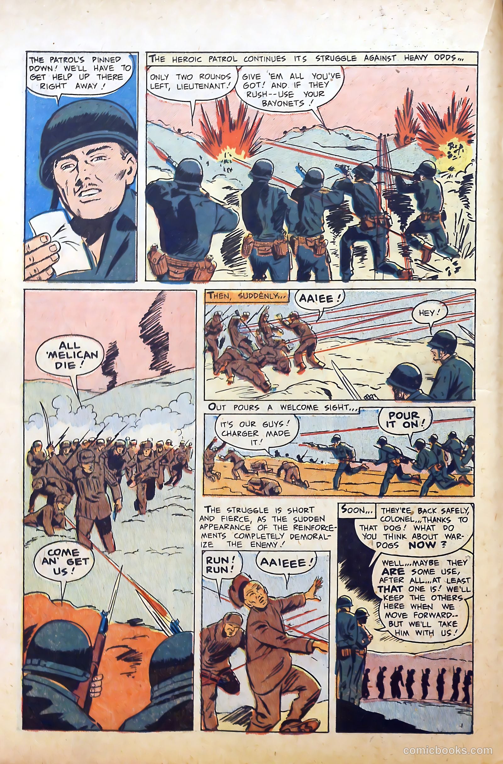 War Dogs of the U.S. Army #1 (1952) — page 14 of 36