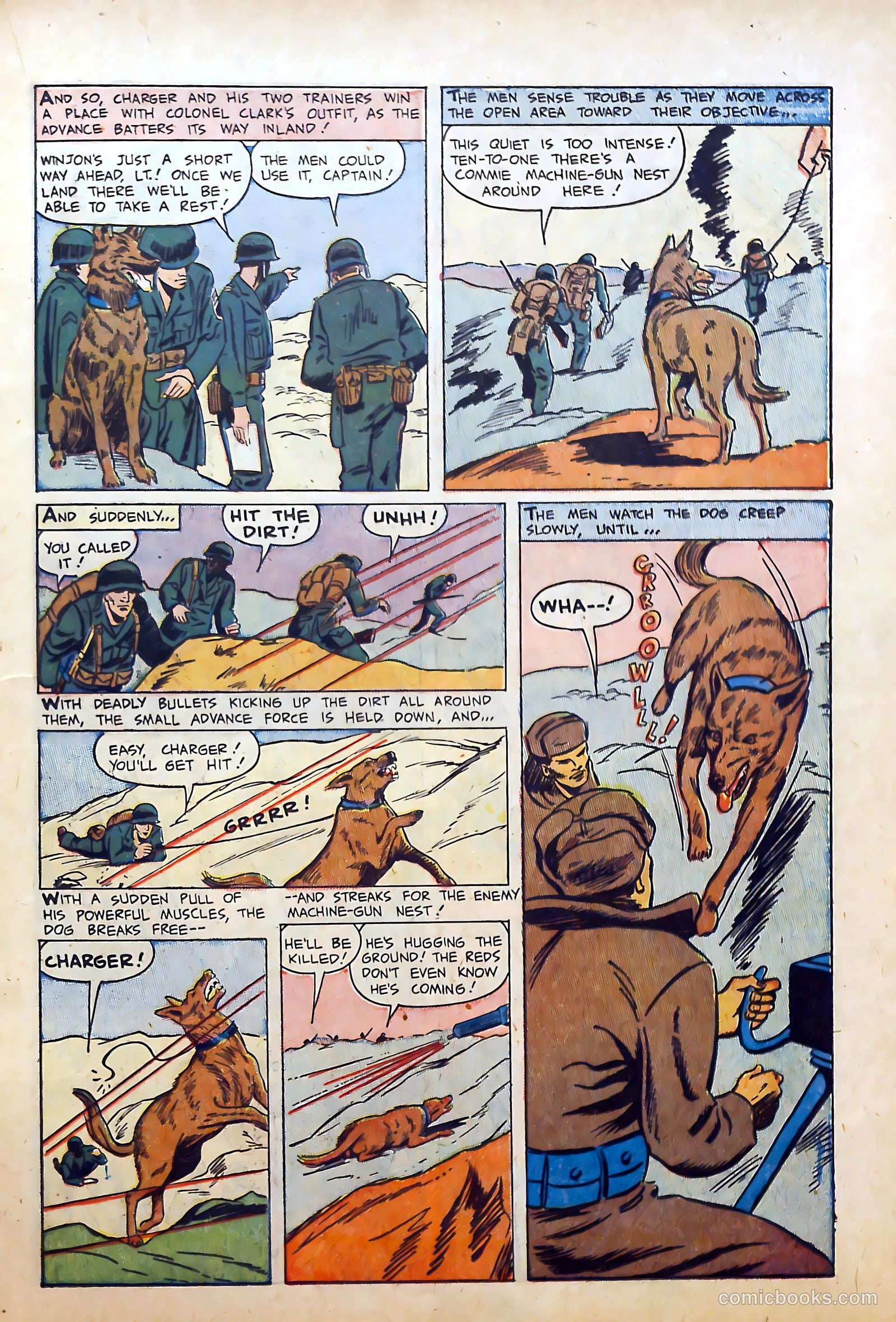 War Dogs of the U.S. Army #1 (1952) — page 15 of 36