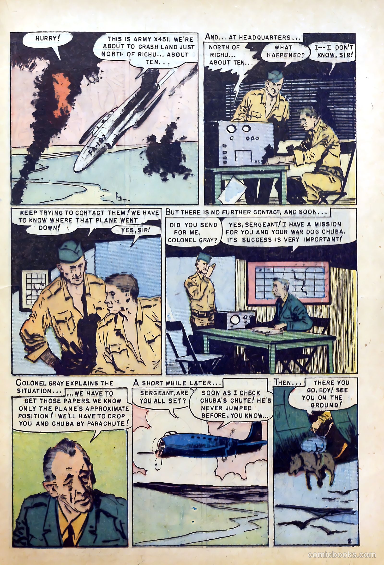 War Dogs of the U.S. Army #1 (1952) — page 21 of 36