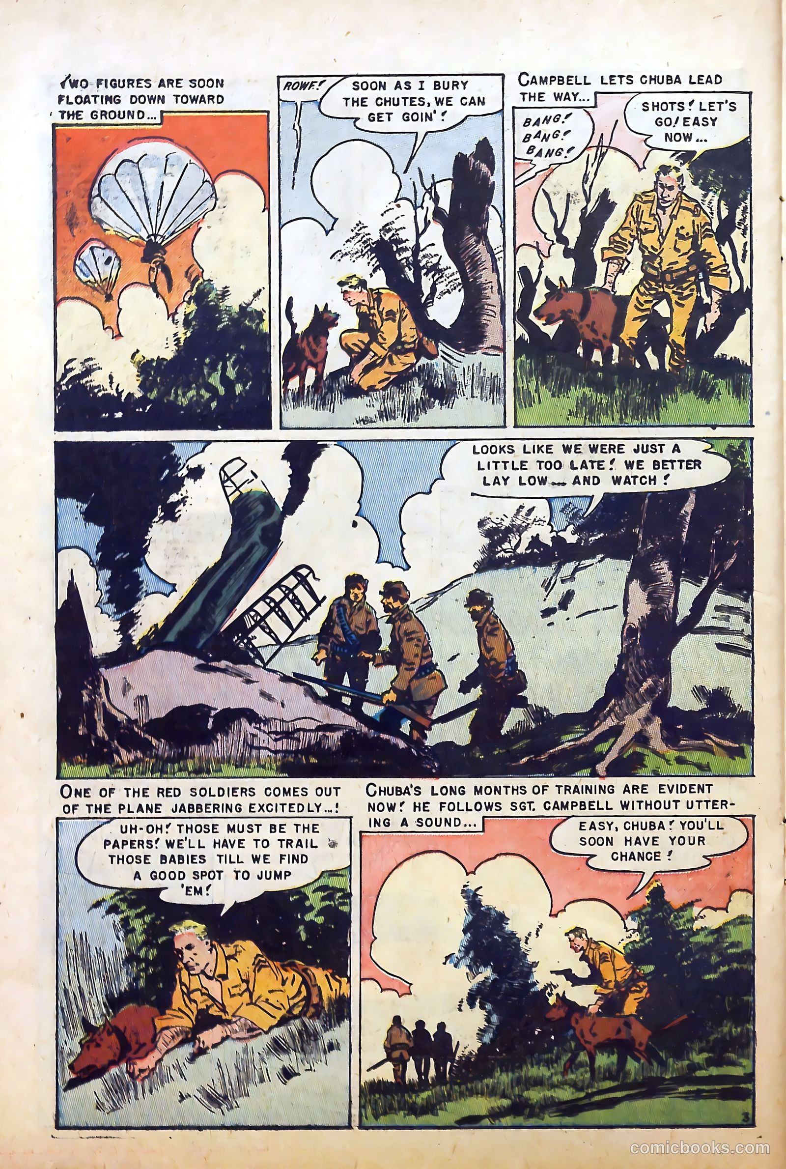 War Dogs of the U.S. Army #1 (1952) — page 22 of 36