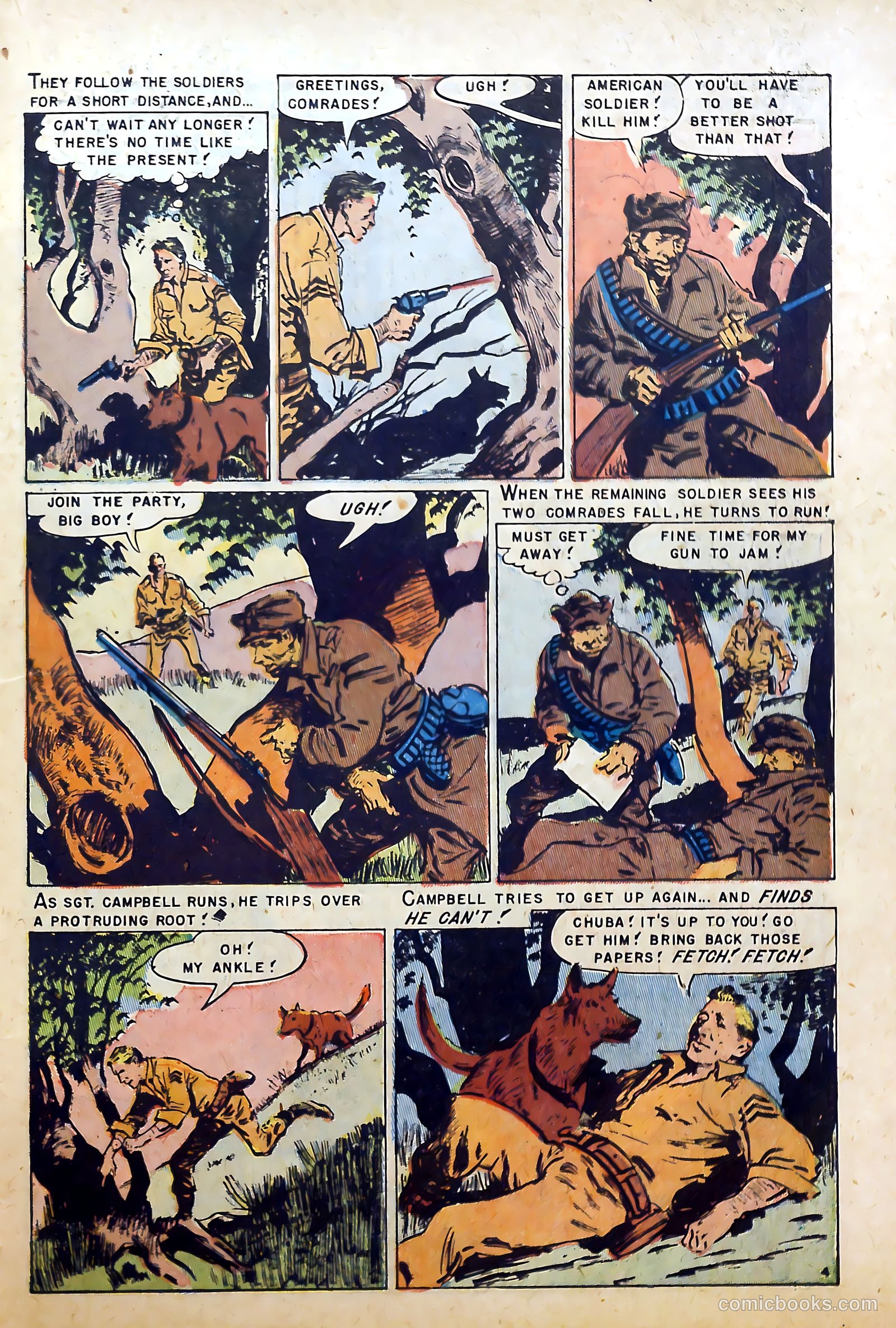 War Dogs of the U.S. Army #1 (1952) — page 23 of 36