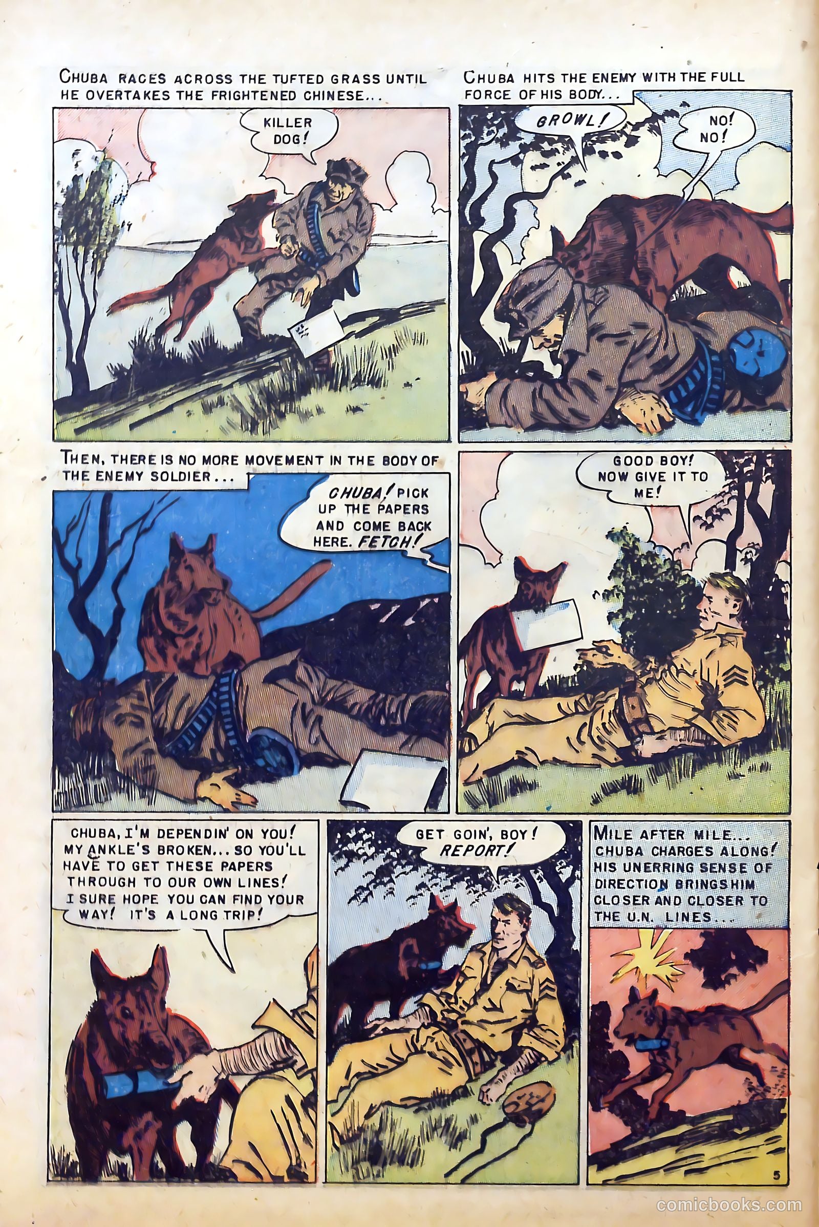 War Dogs of the U.S. Army #1 (1952) — page 24 of 36