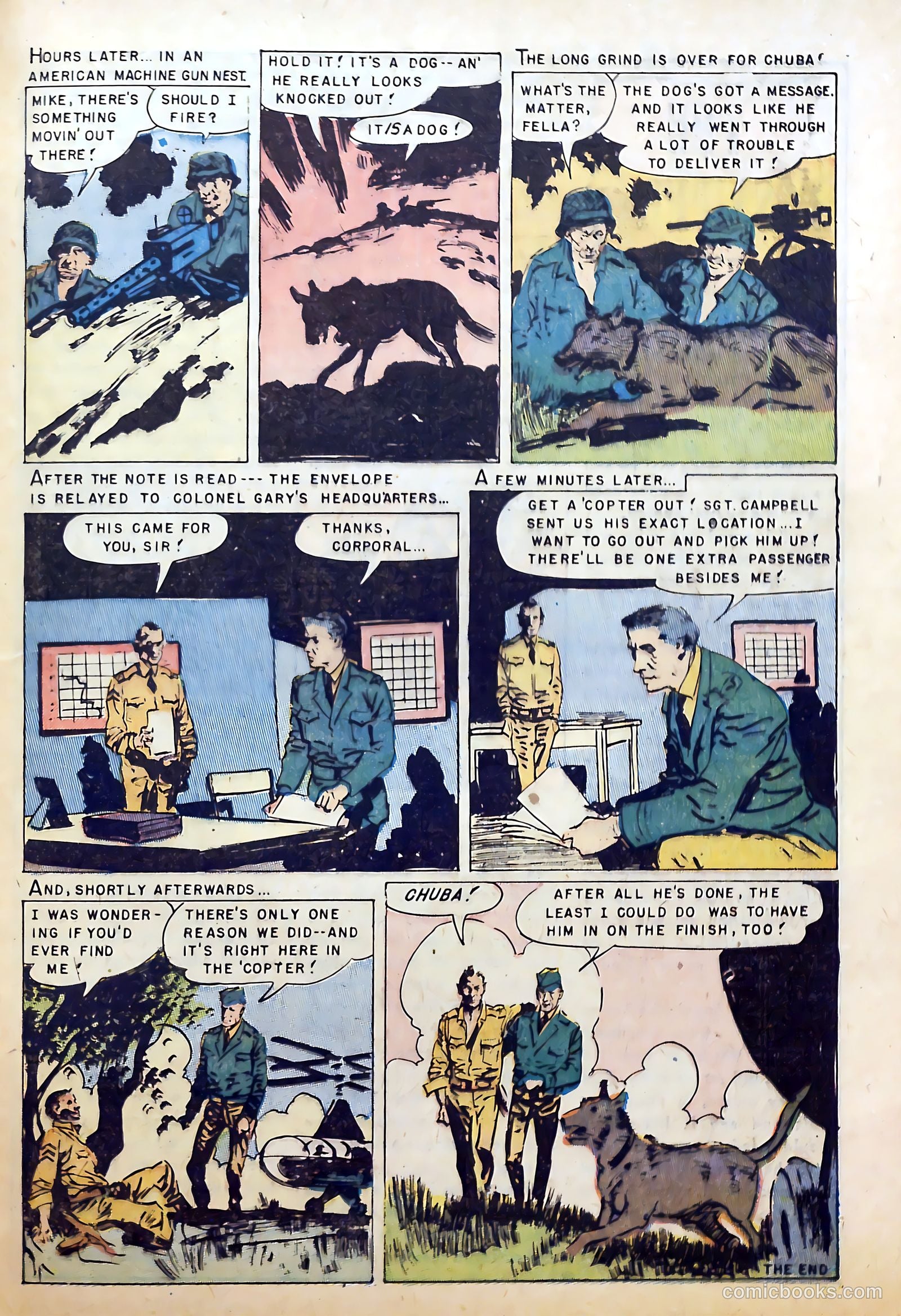 War Dogs of the U.S. Army #1 (1952) — page 25 of 36