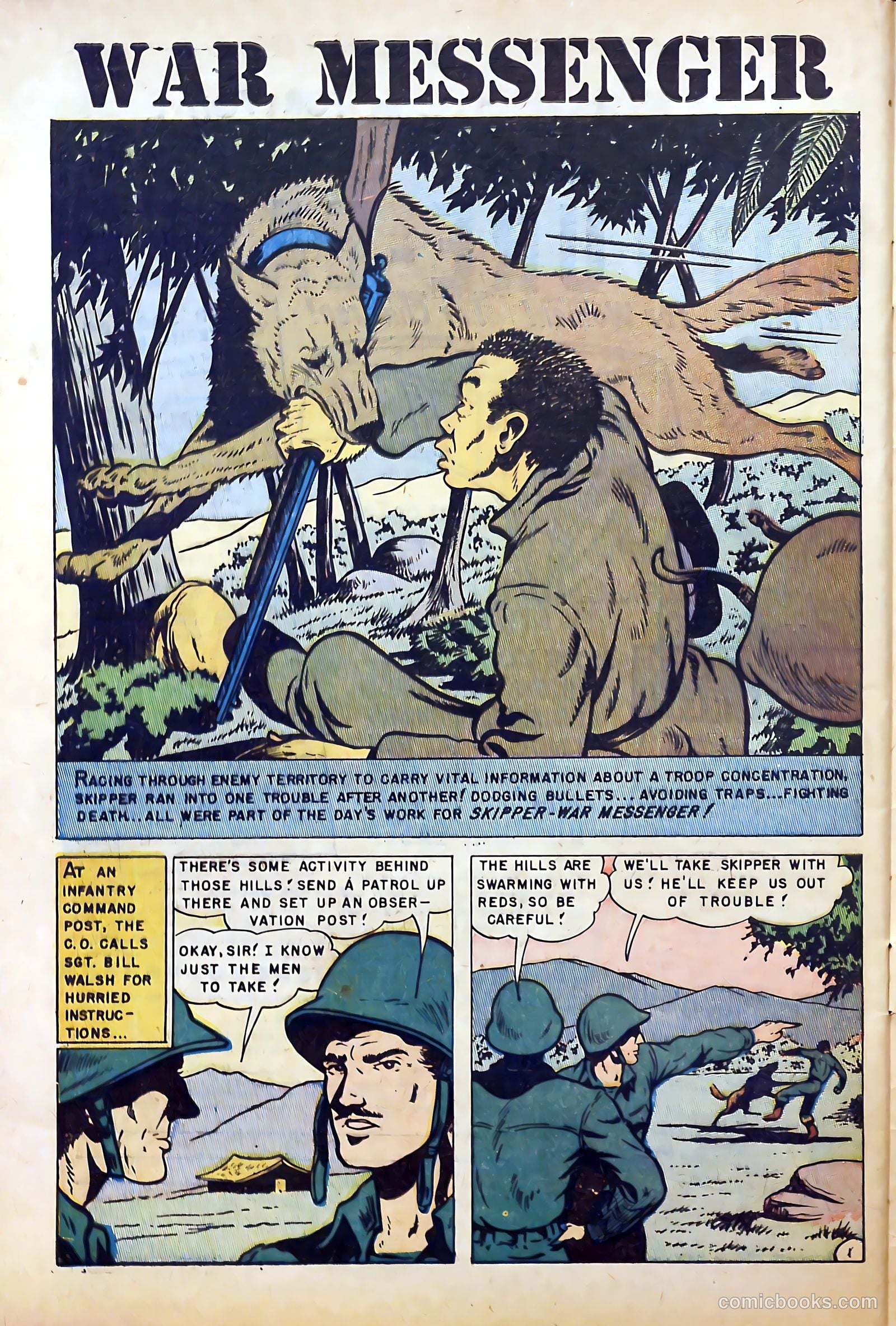 War Dogs of the U.S. Army #1 (1952) — page 28 of 36
