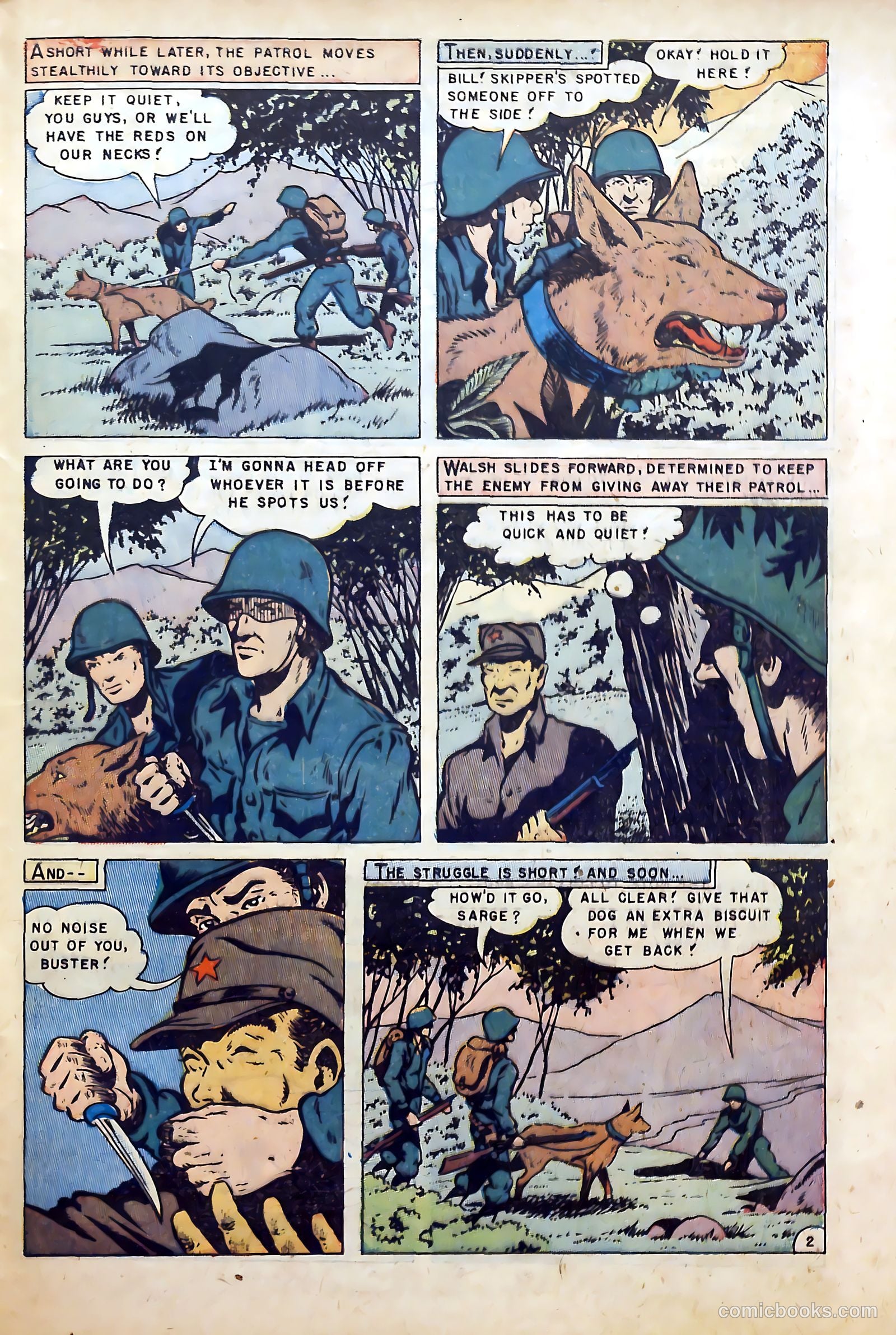 War Dogs of the U.S. Army #1 (1952) — page 29 of 36