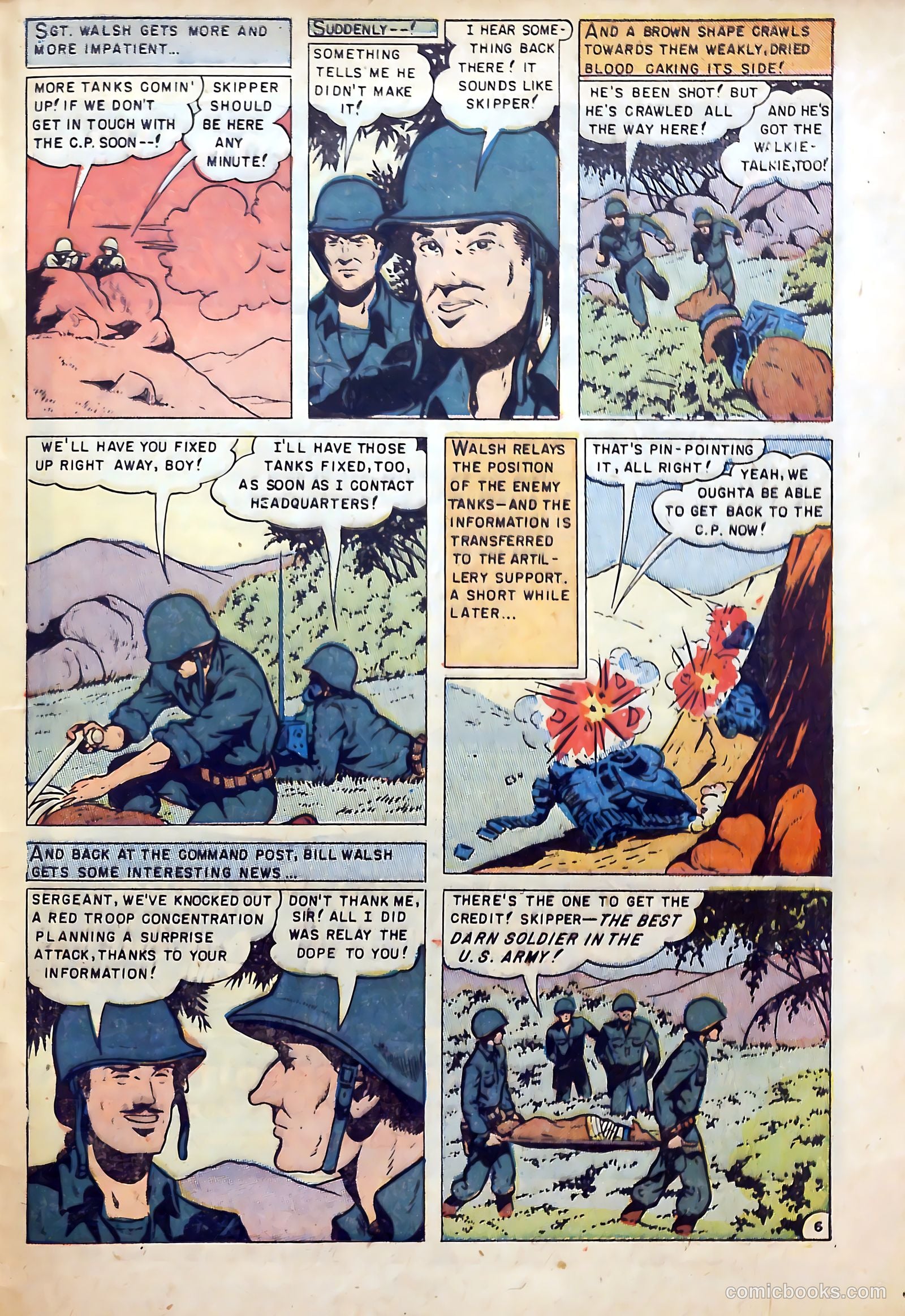 War Dogs of the U.S. Army #1 (1952) — page 33 of 36